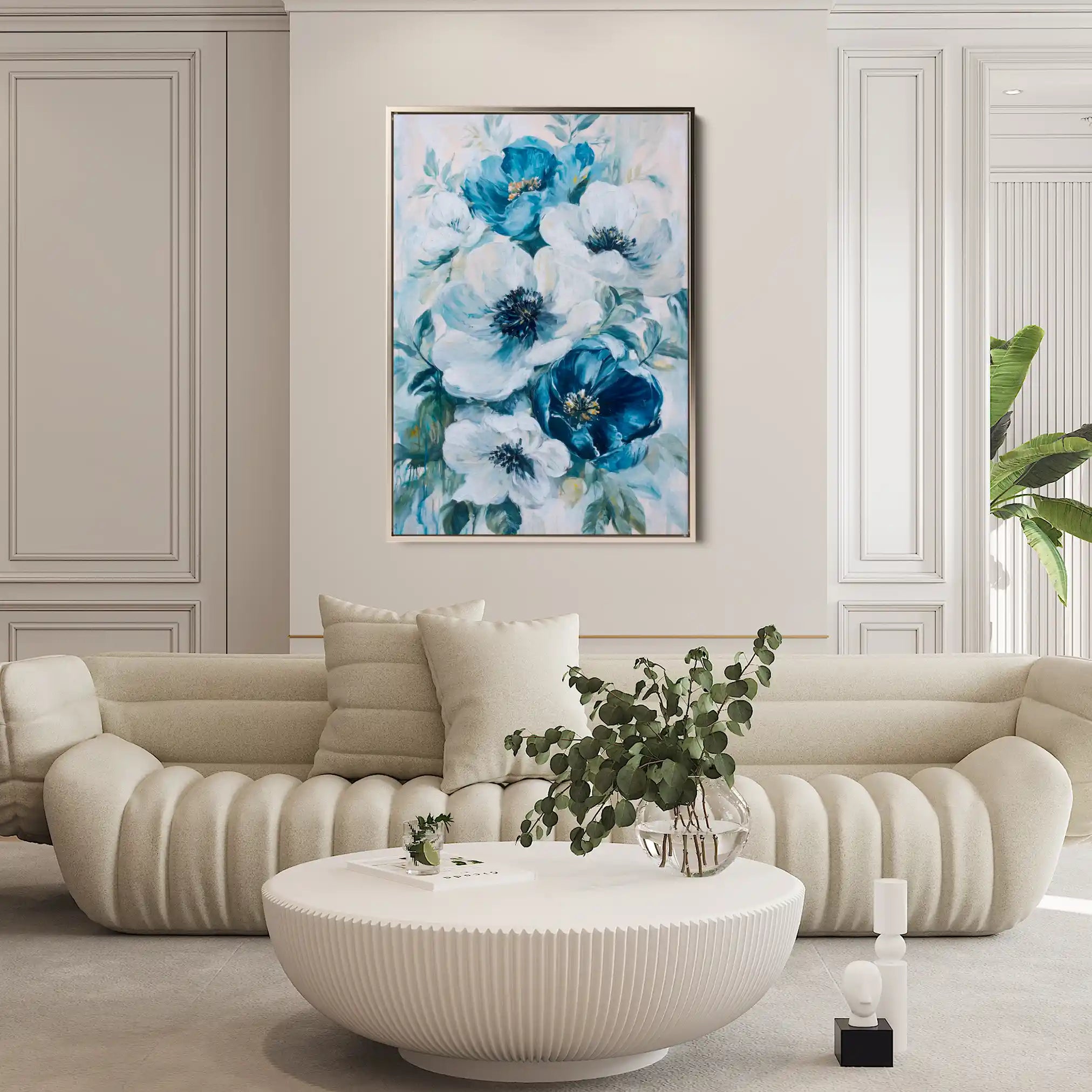 Floral Canvas Wall Art WAD1464-F 90 x 60 cm / Stretched on hidden frame