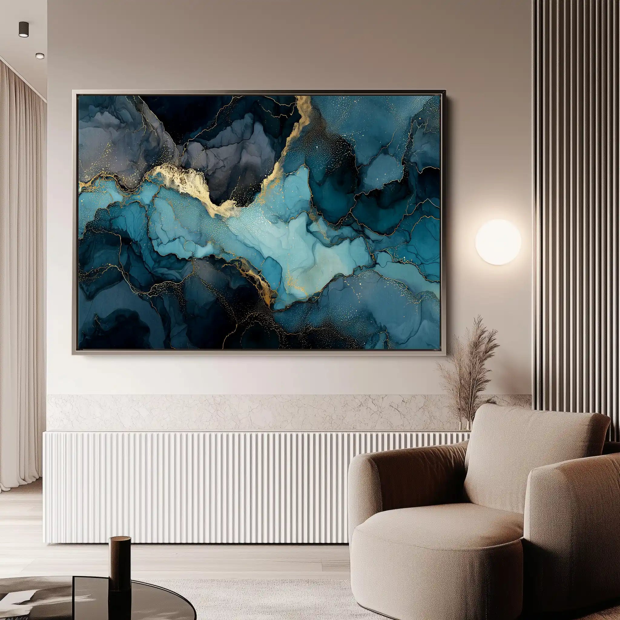 Abstract 1465 Canvas Art 60 x 40 cm / Stretched on hidden frame