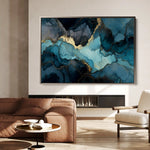 Abstract 1465 Canvas Art 60 x 40 cm / Stretched on hidden frame