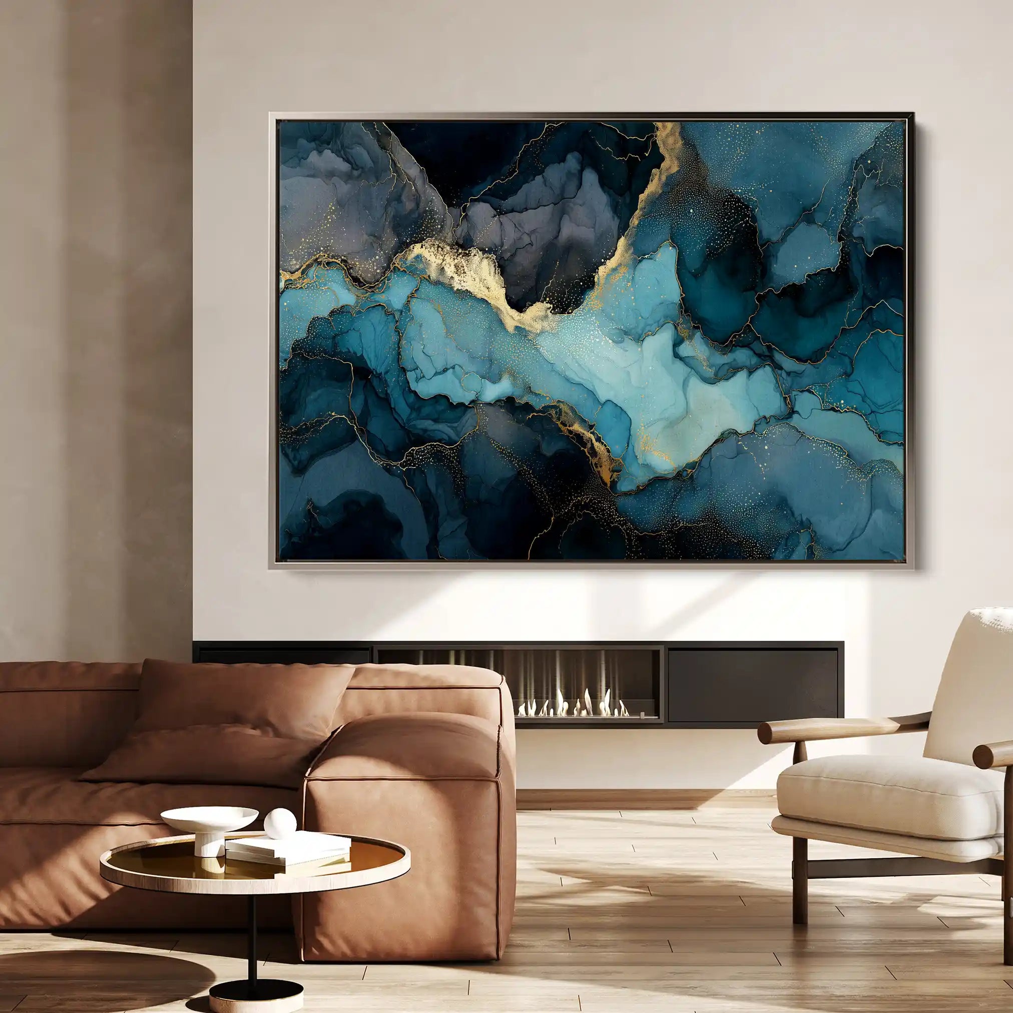 Abstract 1465 Canvas Art 60 x 40 cm / Stretched on hidden frame