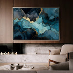 Abstract 1465 Canvas Art 60 x 40 cm / Stretched on hidden frame