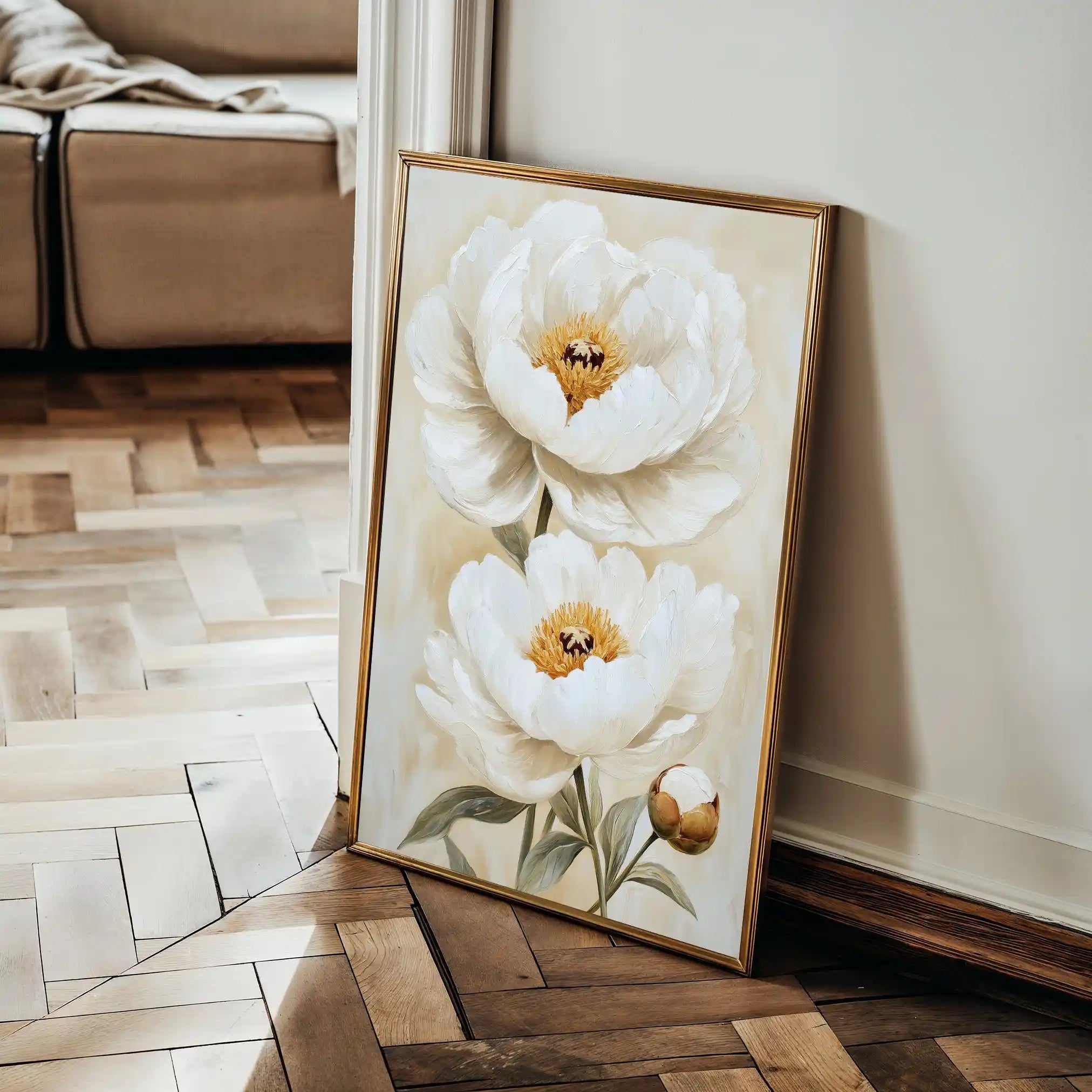Floral Canvas Wall Art WAD1465-F 90 x 60 cm / Stretched on hidden frame