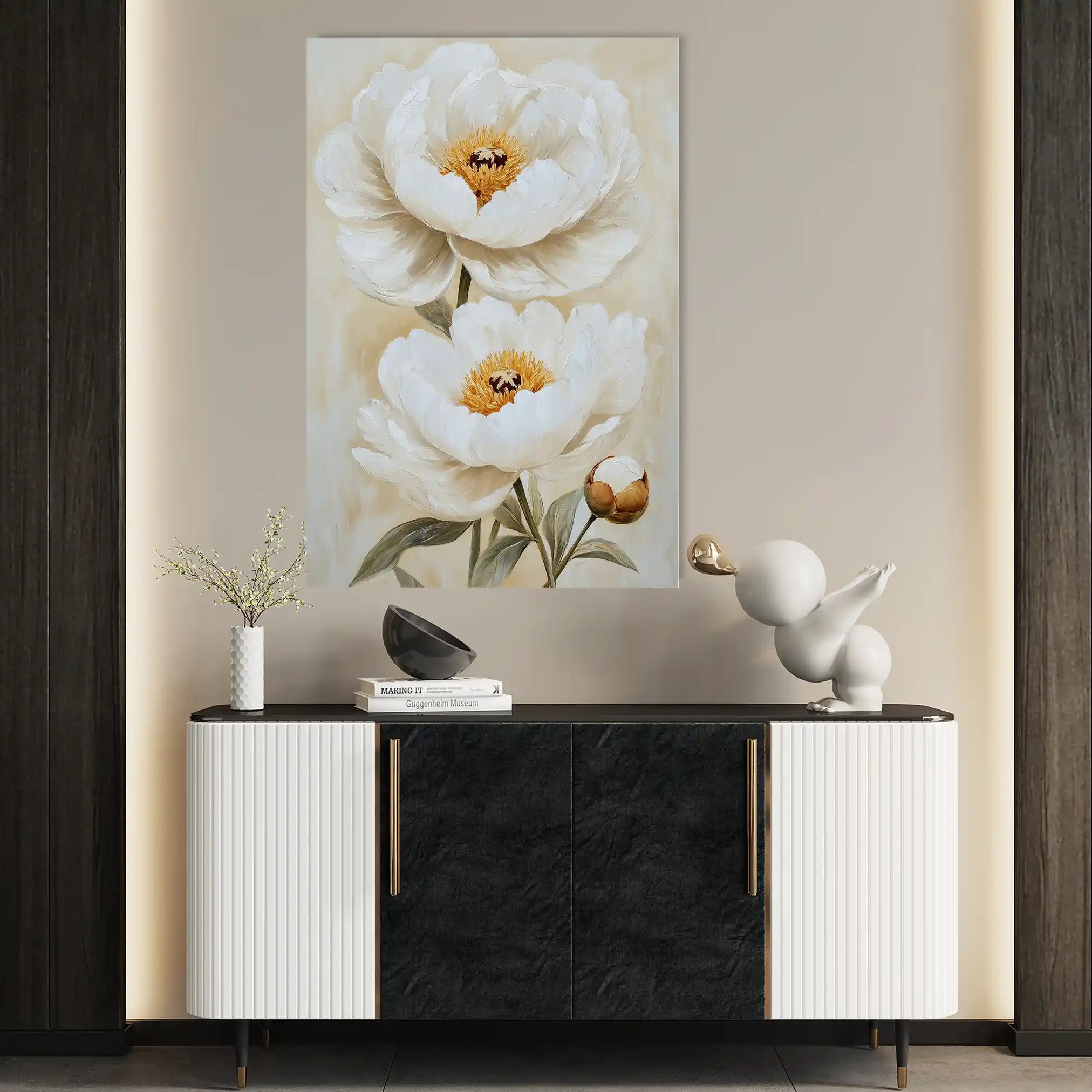 Floral Canvas Wall Art WAD1465-F 90 x 60 cm / Stretched on hidden frame