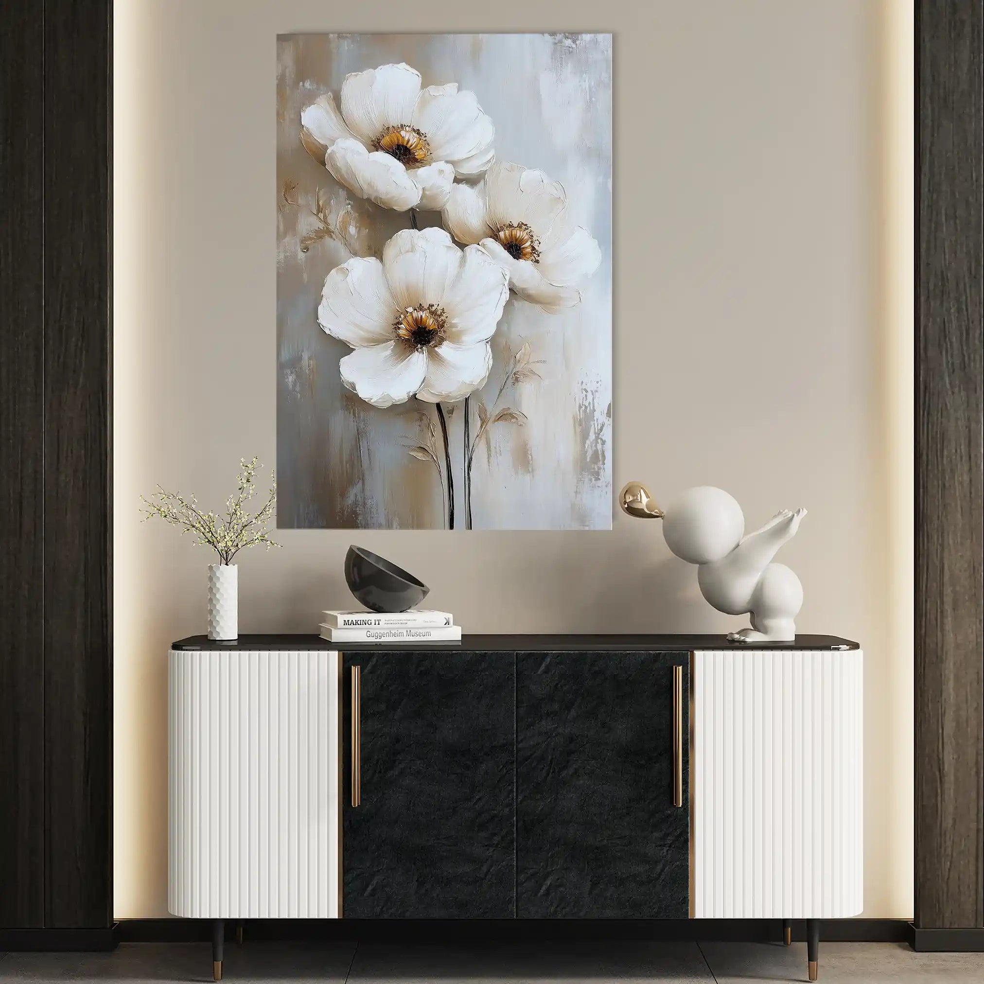 Floral Canvas Wall Art WAD1468-F 90 x 60 cm / Stretched on hidden frame