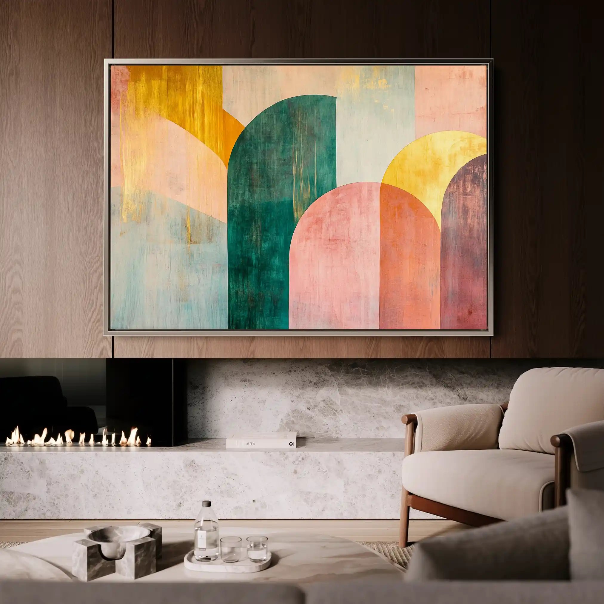 Boho 147 Canvas Art 90 x 60 cm / Stretched on hidden frame