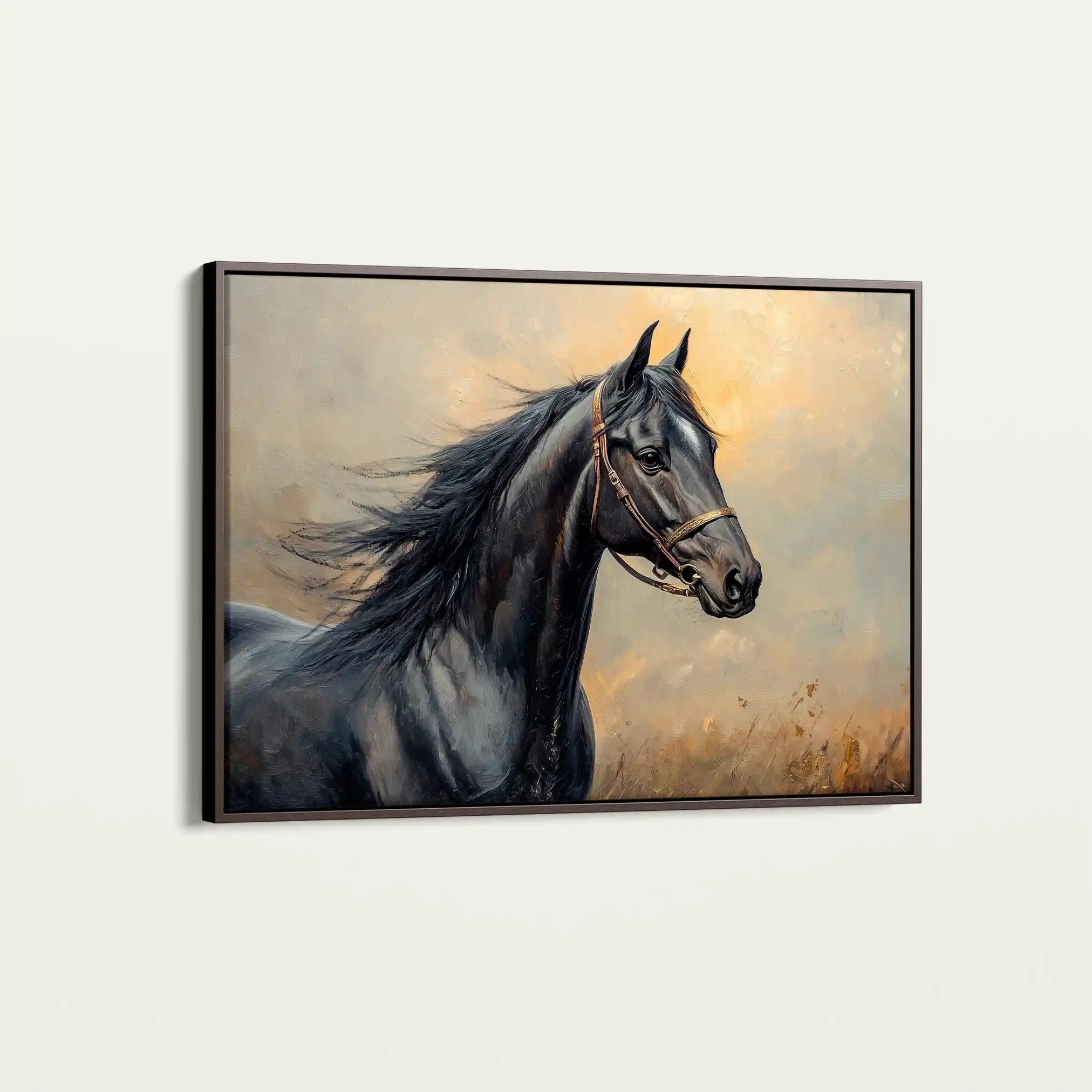 Horses 147 Canvas Art 90 x 60 cm / Stretched on hidden frame