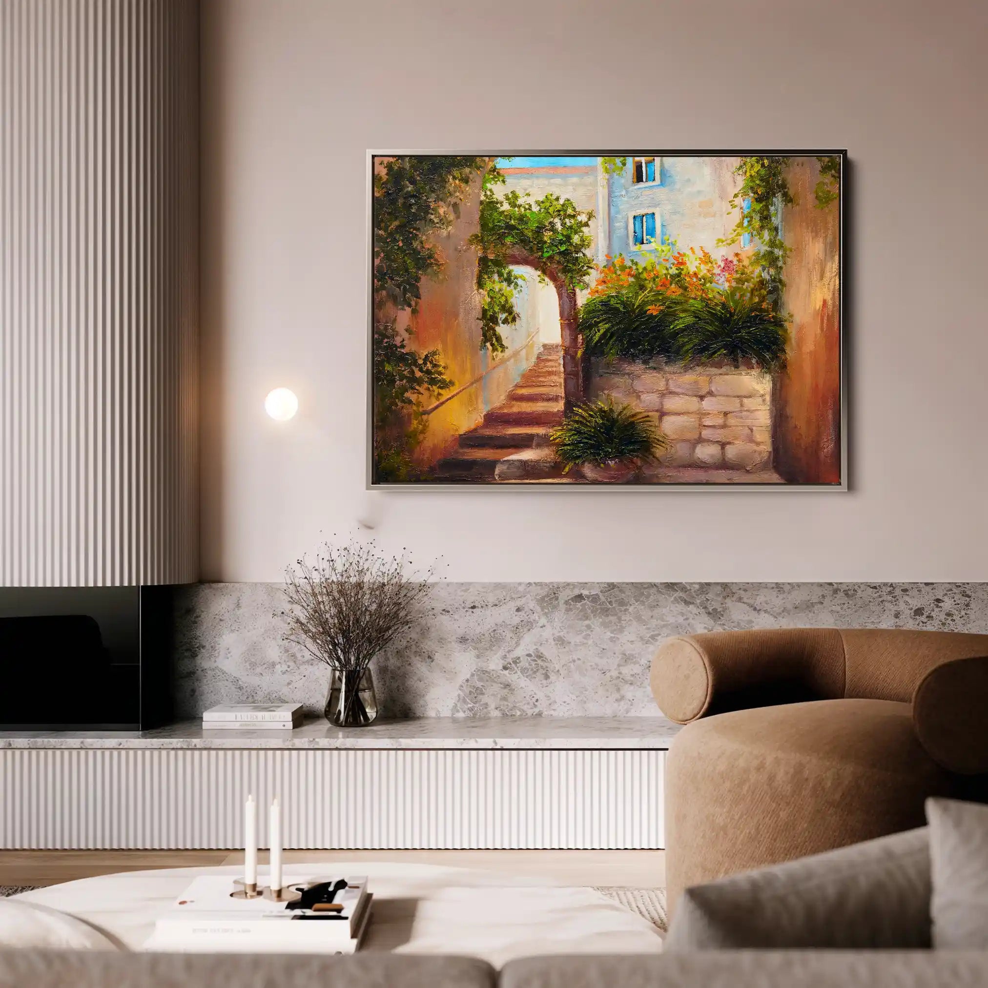 Landscape 147 Canvas Art 90 x 60 cm / Stretched on hidden frame