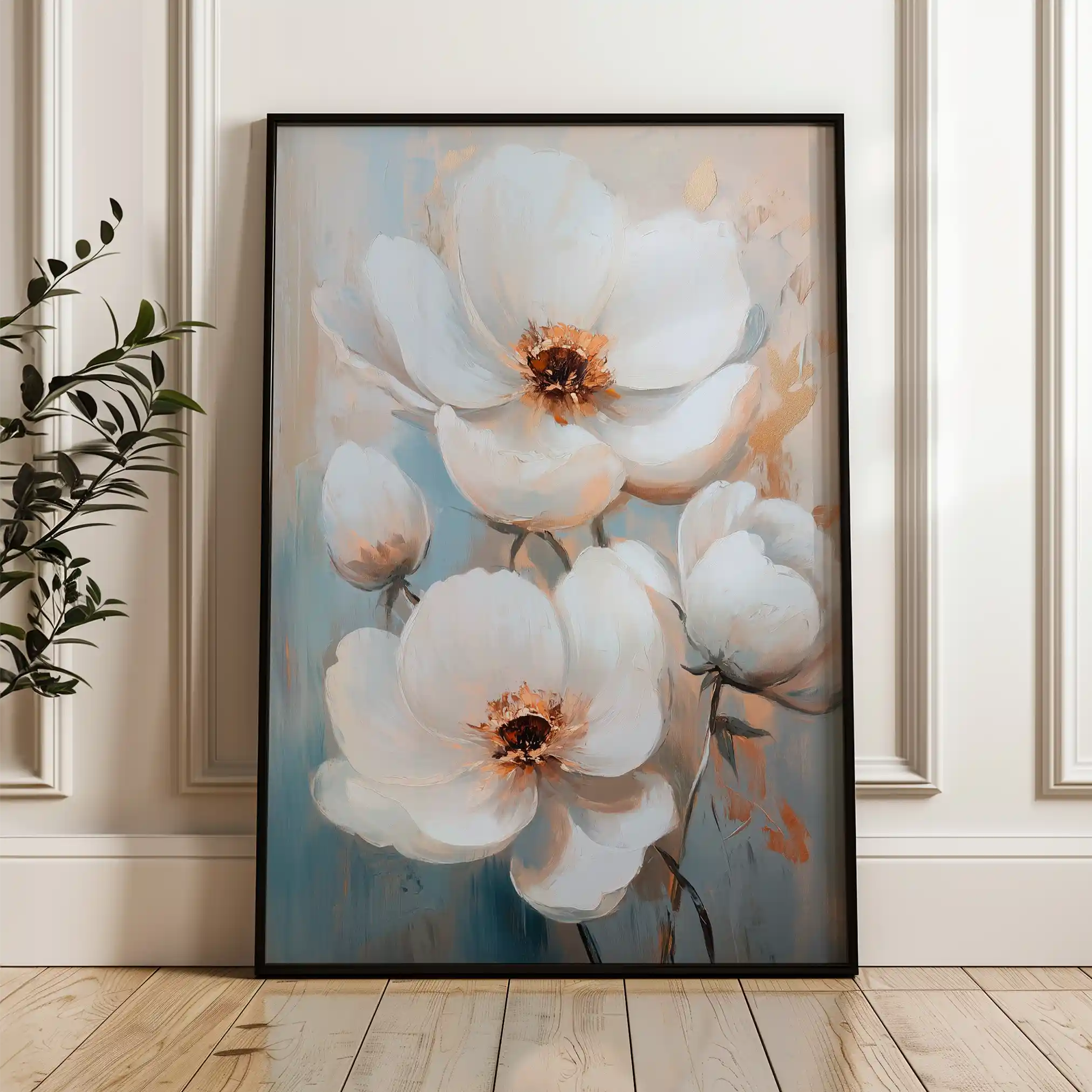 Floral Canvas Wall Art WAD1470-F 90 x 60 cm / Stretched on hidden frame