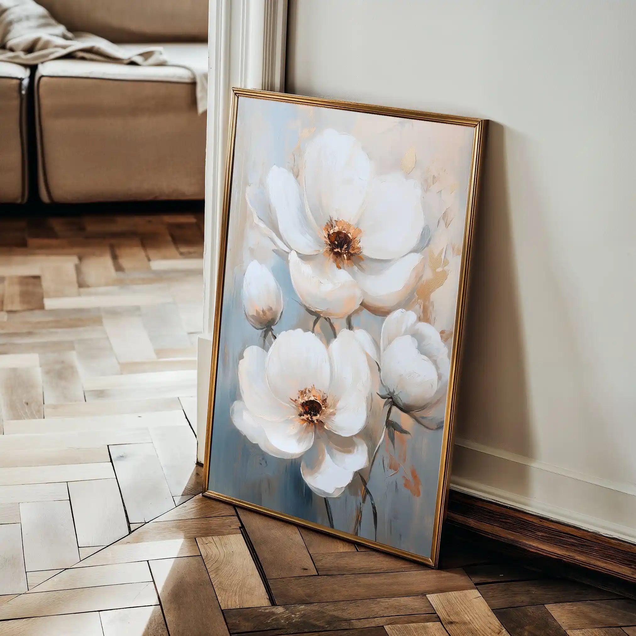 Floral Canvas Wall Art WAD1470-F 90 x 60 cm / Stretched on hidden frame