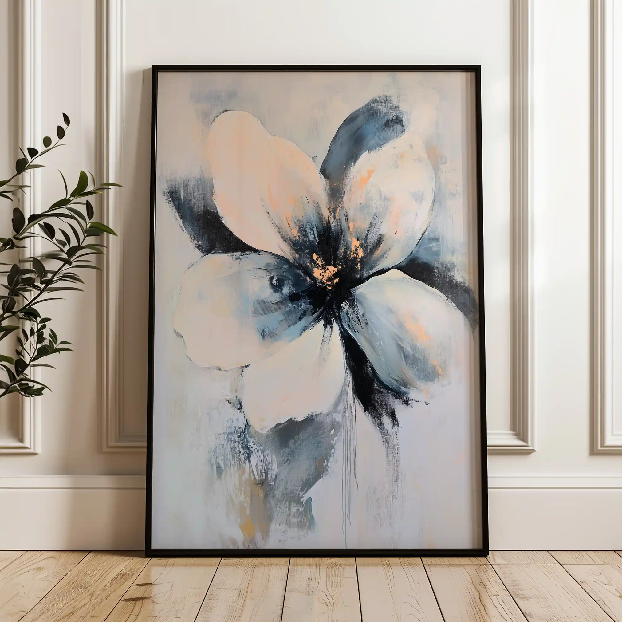 Floral Canvas Wall Art WAD1471-F 90 x 60 cm / Stretched on hidden frame