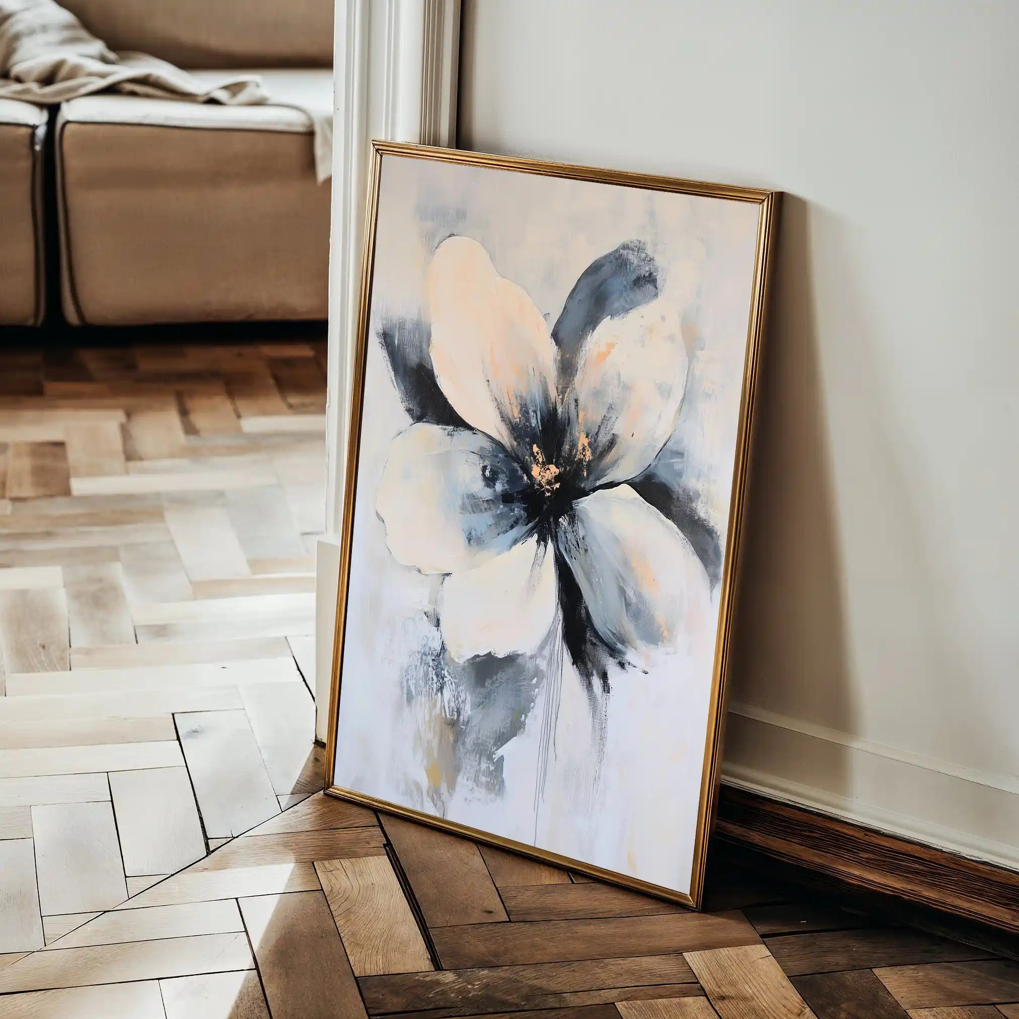 Floral Canvas Wall Art WAD1471-F 90 x 60 cm / Stretched on hidden frame