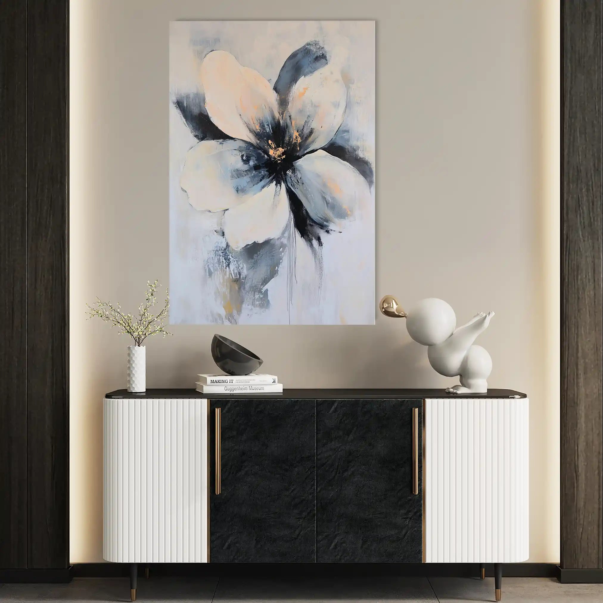 Floral Canvas Wall Art WAD1471-F 90 x 60 cm / Stretched on hidden frame