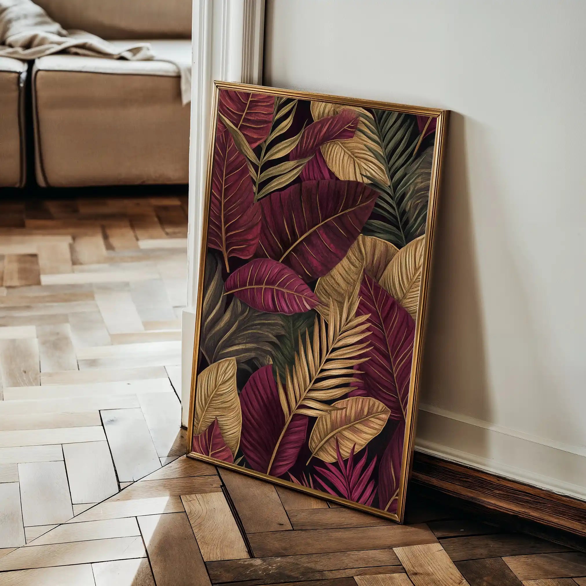 Floral Canvas Wall Art WAD1473-F 90 x 60 cm / Stretched on hidden frame