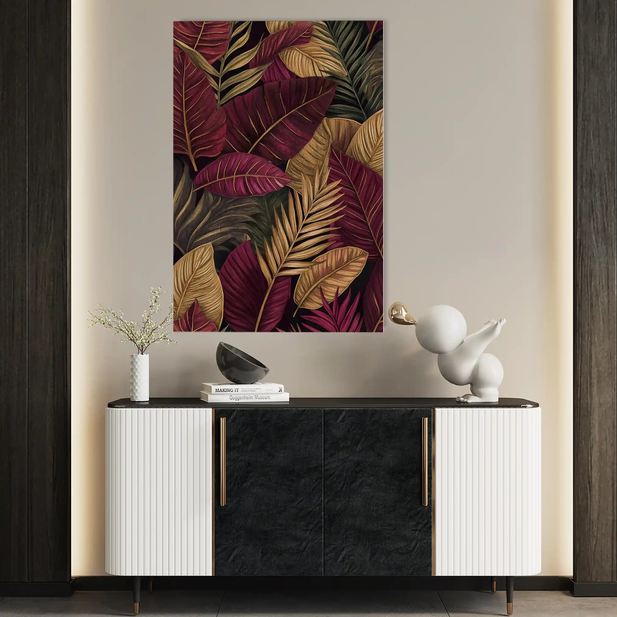 Floral Canvas Wall Art WAD1473-F 90 x 60 cm / Stretched on hidden frame