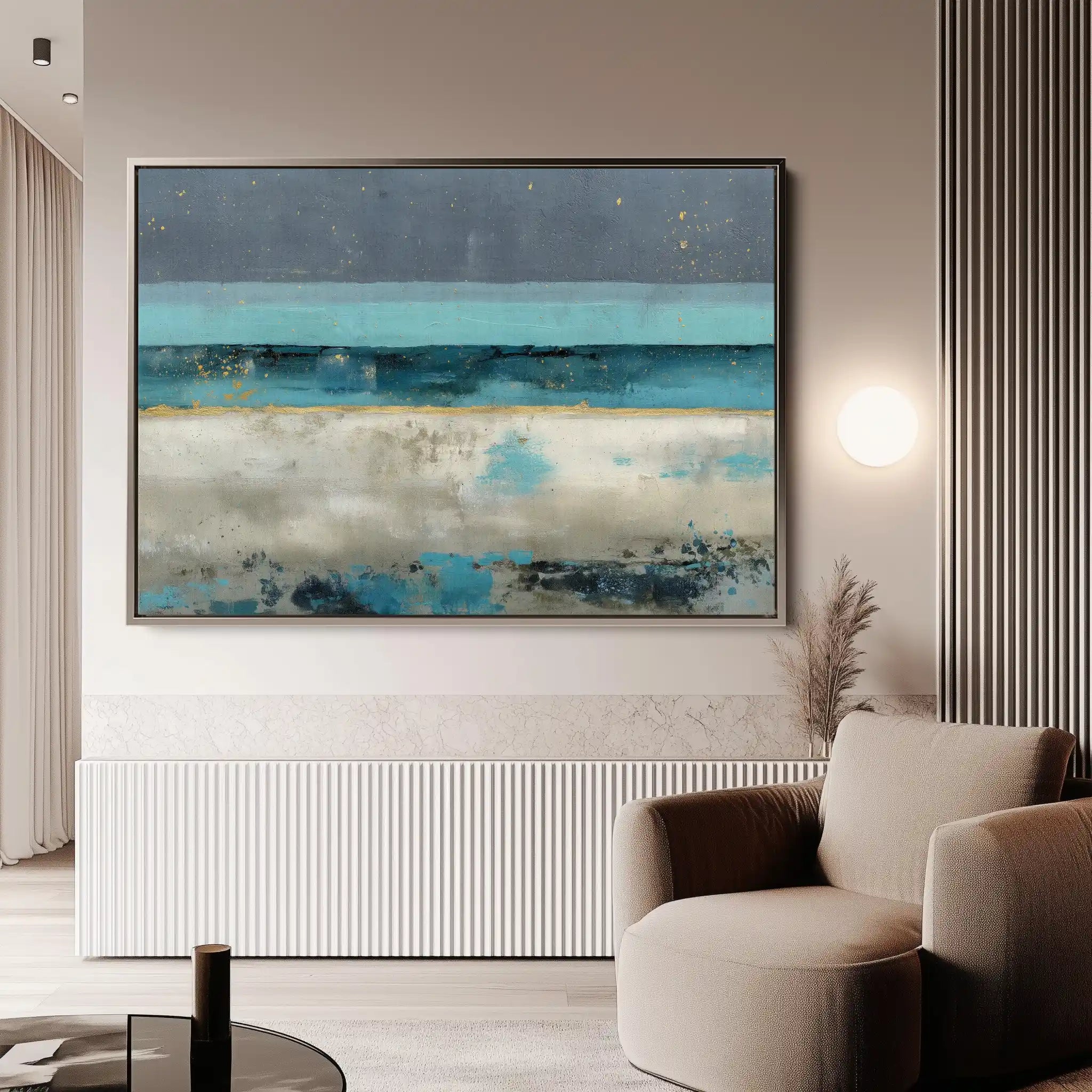 Abstract 1474 Canvas Art 60 x 40 cm / Stretched on hidden frame
