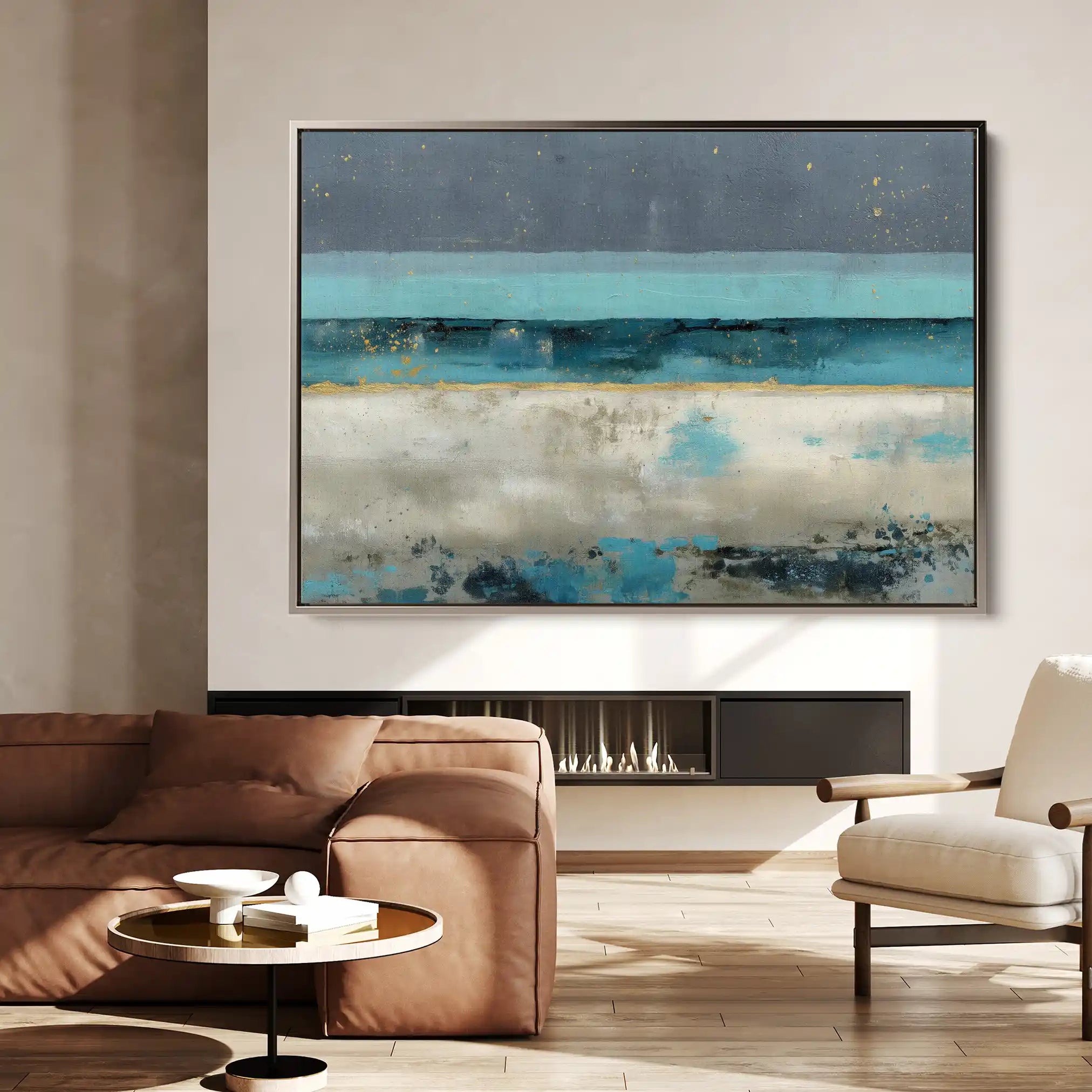 Abstract 1474 Canvas Art 60 x 40 cm / Stretched on hidden frame