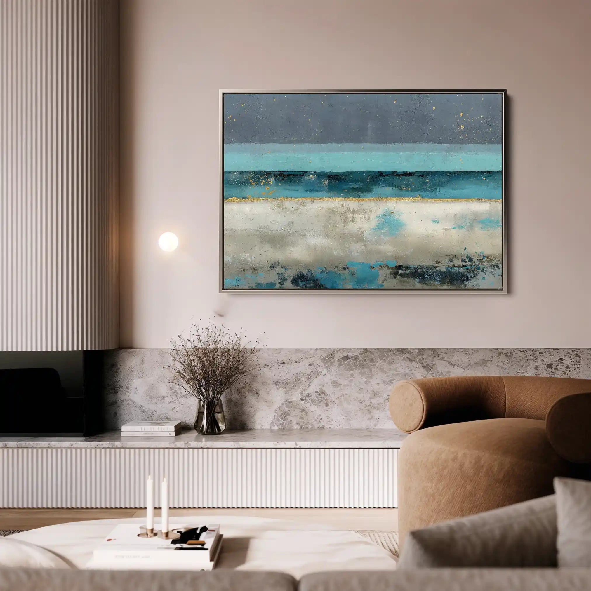 Abstract 1474 Canvas Art 60 x 40 cm / Stretched on hidden frame