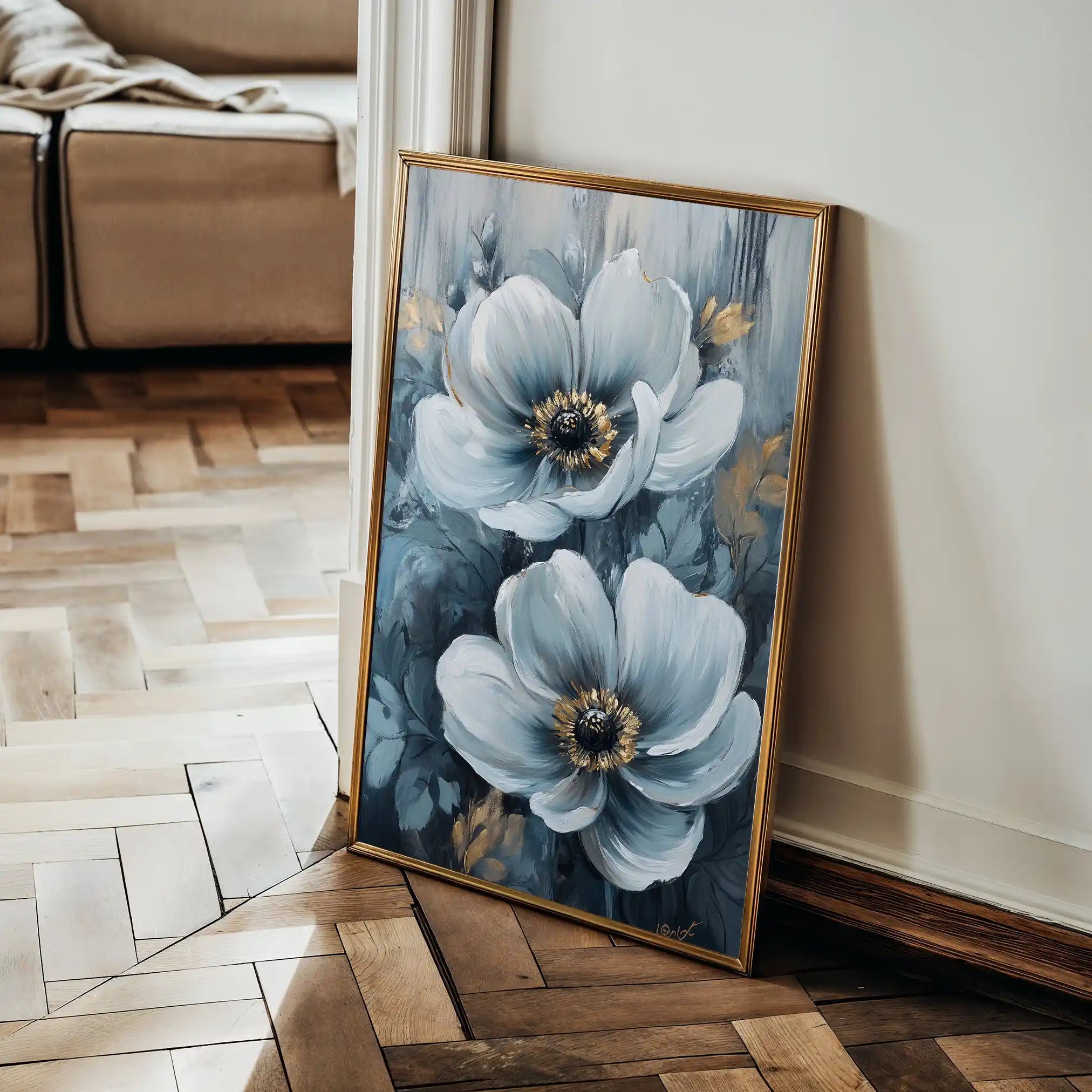 Floral Canvas Wall Art WAD1474-F 90 x 60 cm / Stretched on hidden frame