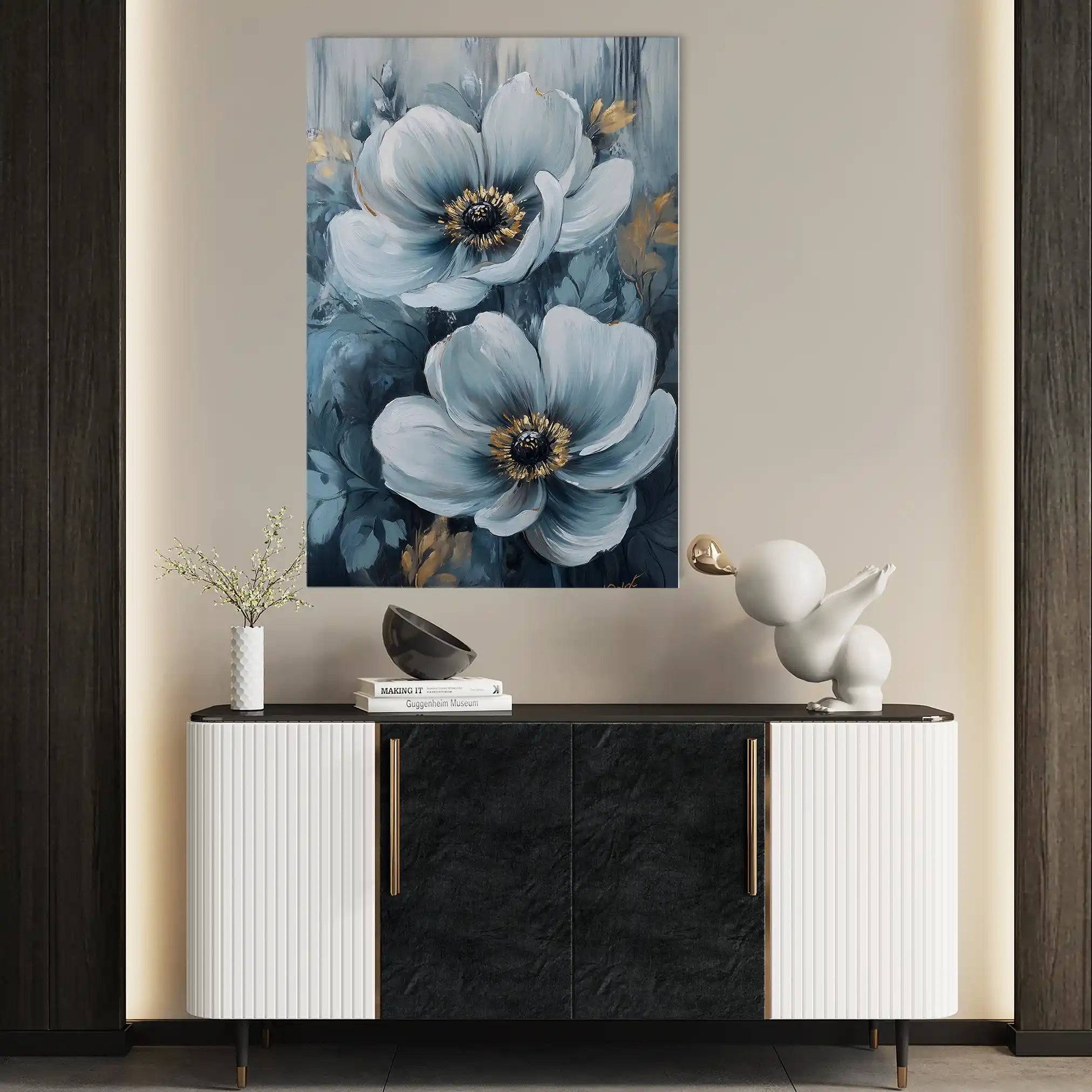 Floral Canvas Wall Art WAD1474-F 90 x 60 cm / Stretched on hidden frame