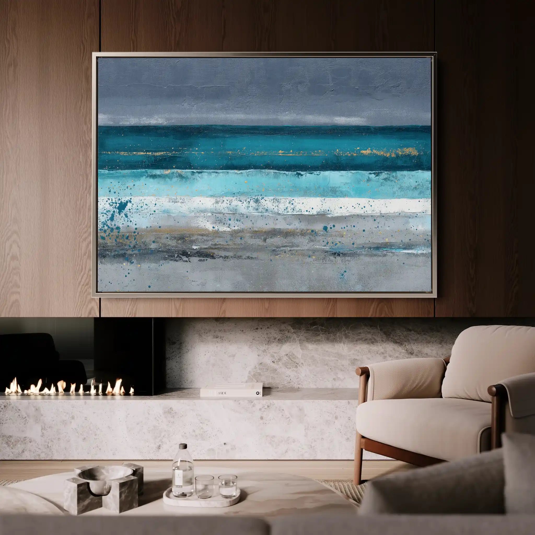 Abstract 1475 Canvas Art 60 x 40 cm / Stretched on hidden frame