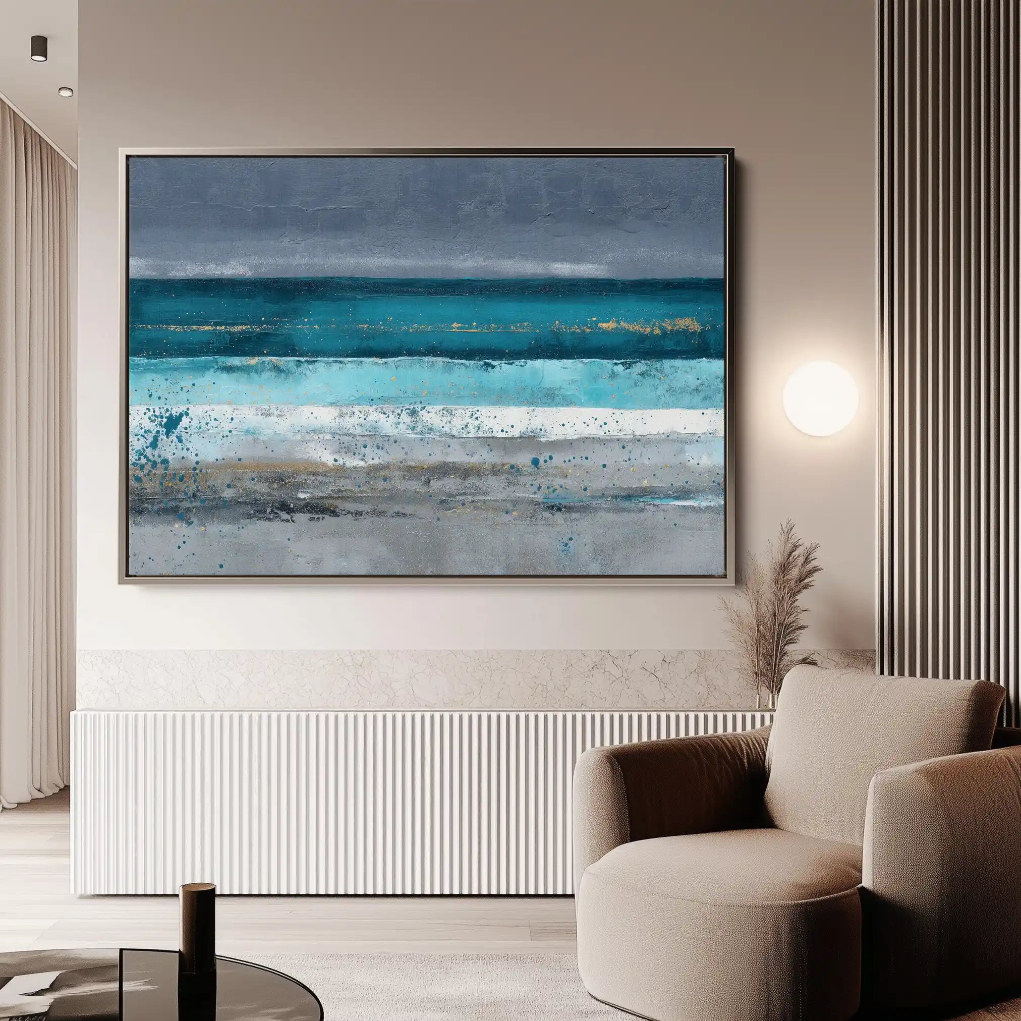 Abstract 1475 Canvas Art 60 x 40 cm / Stretched on hidden frame