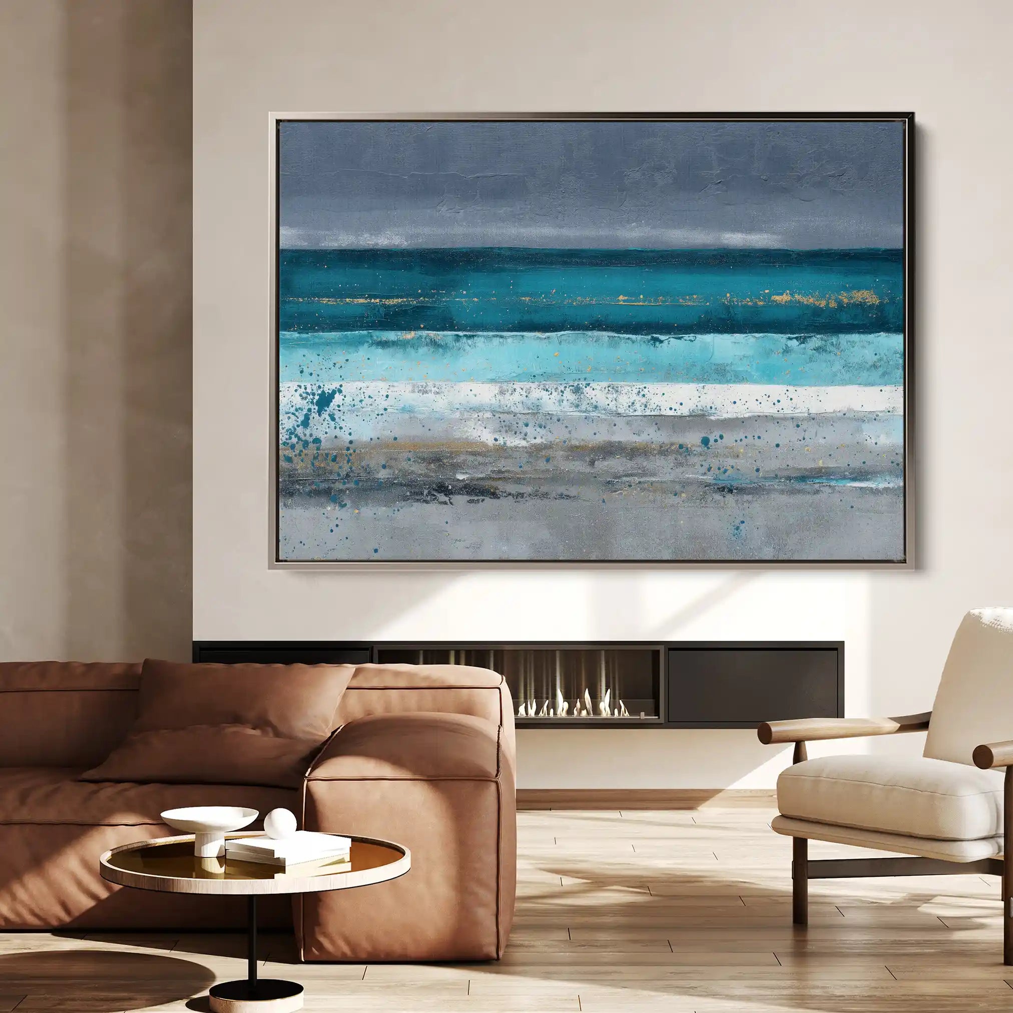 Abstract 1475 Canvas Art 60 x 40 cm / Stretched on hidden frame