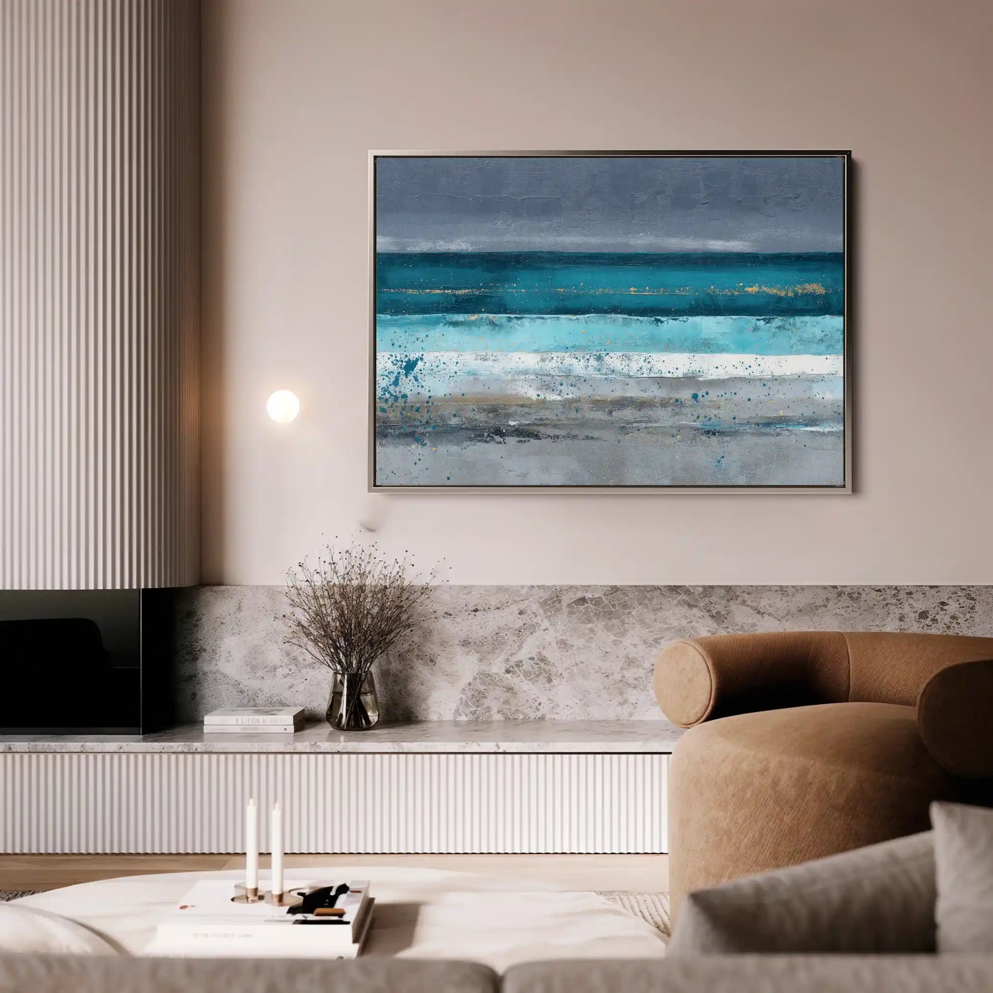 Abstract 1475 Canvas Art 60 x 40 cm / Stretched on hidden frame
