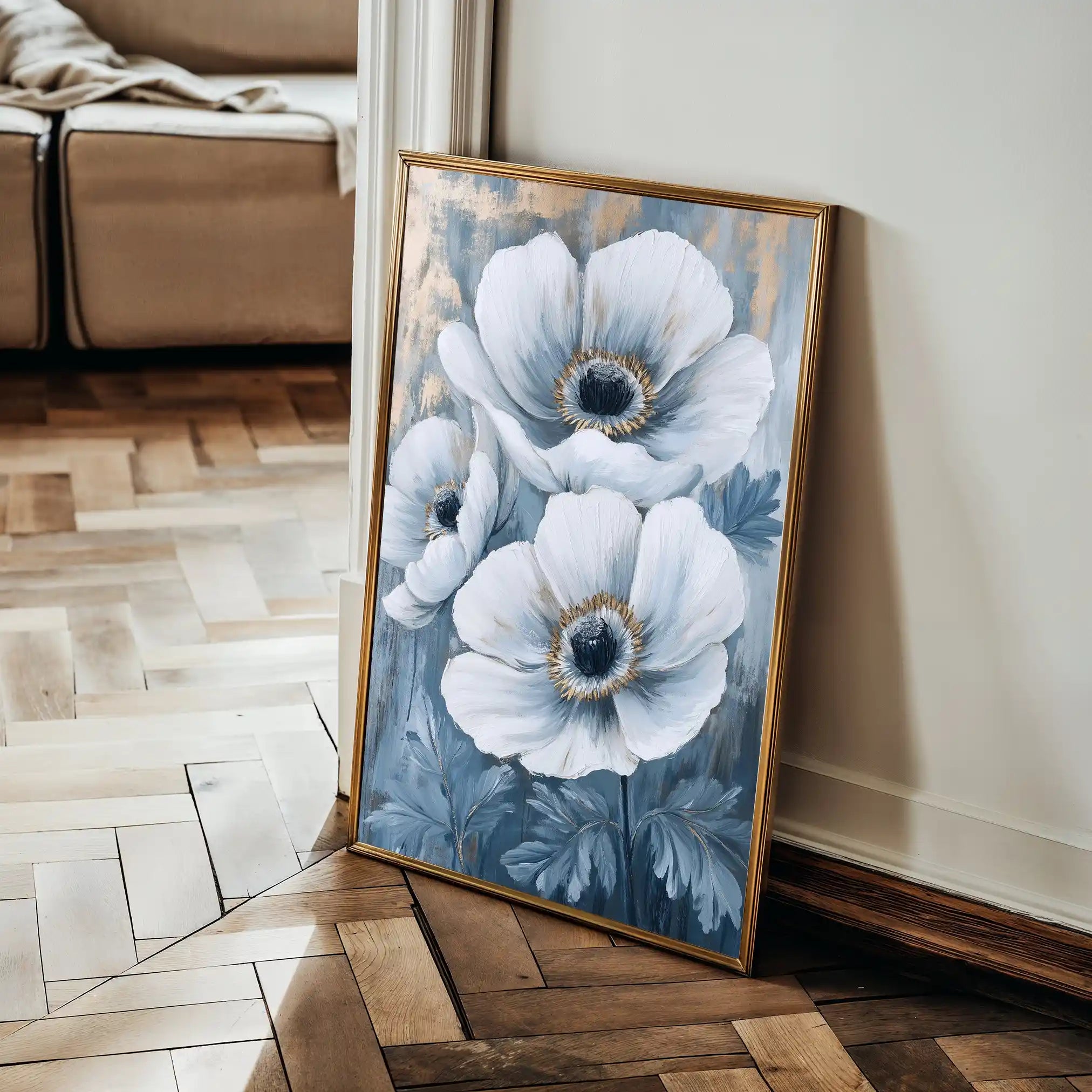Floral Canvas Wall Art WAD1475-F 90 x 60 cm / Stretched on hidden frame