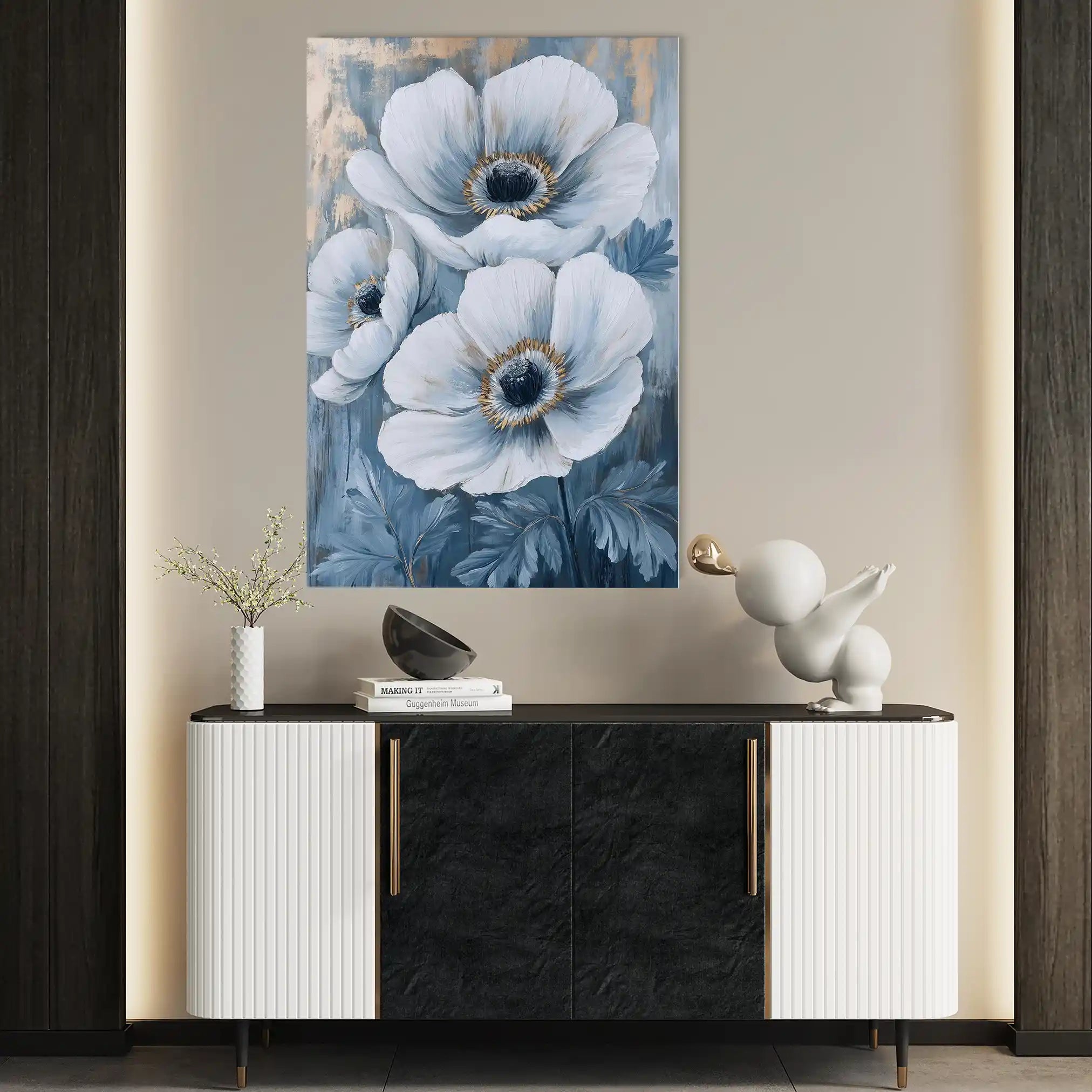 Floral Canvas Wall Art WAD1475-F 90 x 60 cm / Stretched on hidden frame