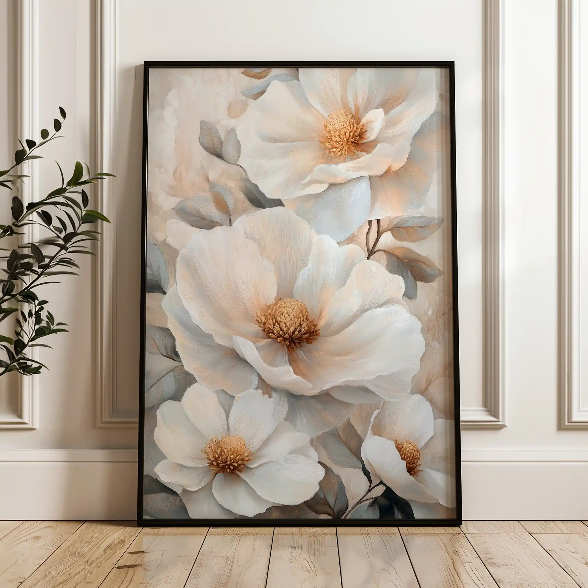Floral Canvas Wall Art WAD1476-F 90 x 60 cm / Stretched on hidden frame