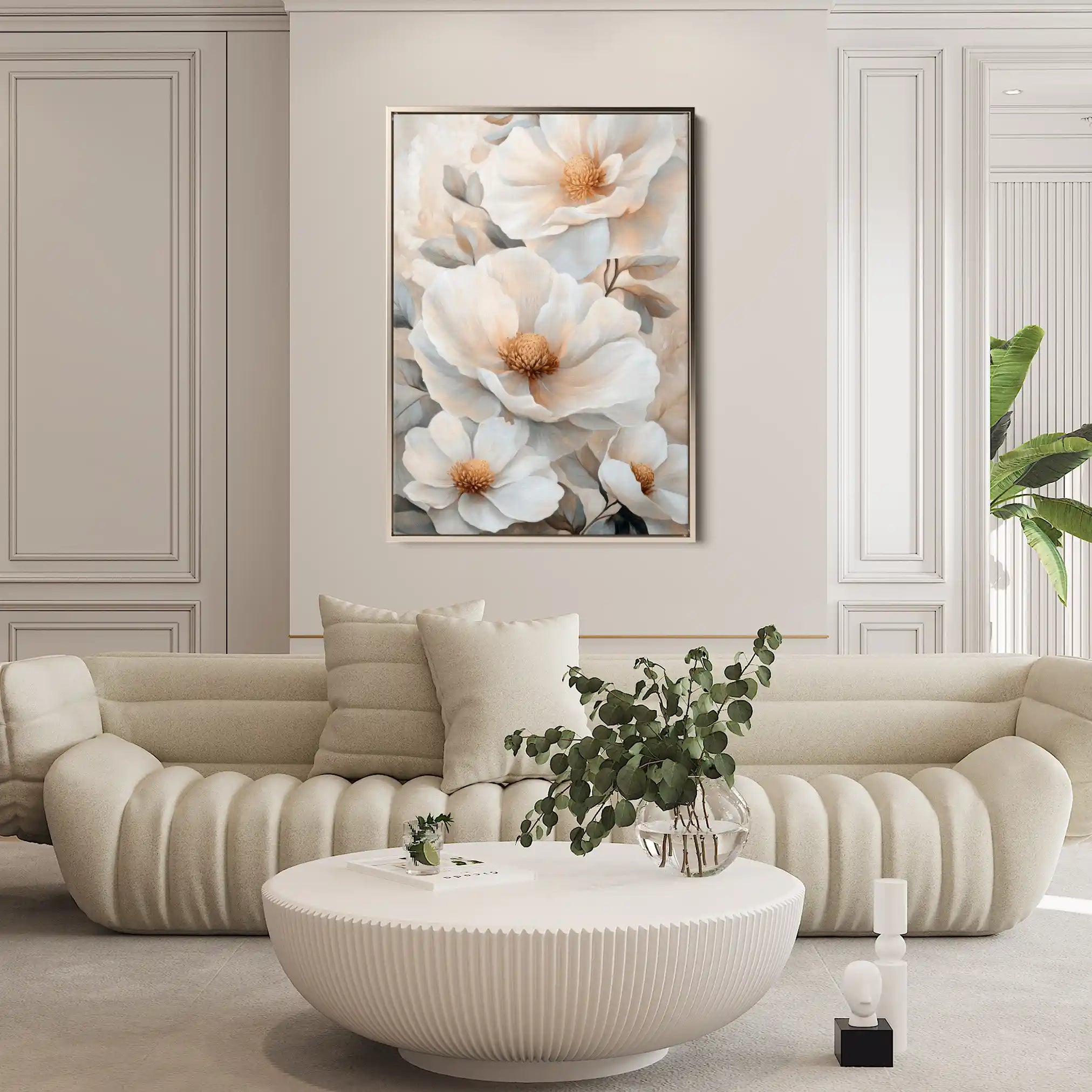 Floral Canvas Wall Art WAD1476-F 90 x 60 cm / Stretched on hidden frame