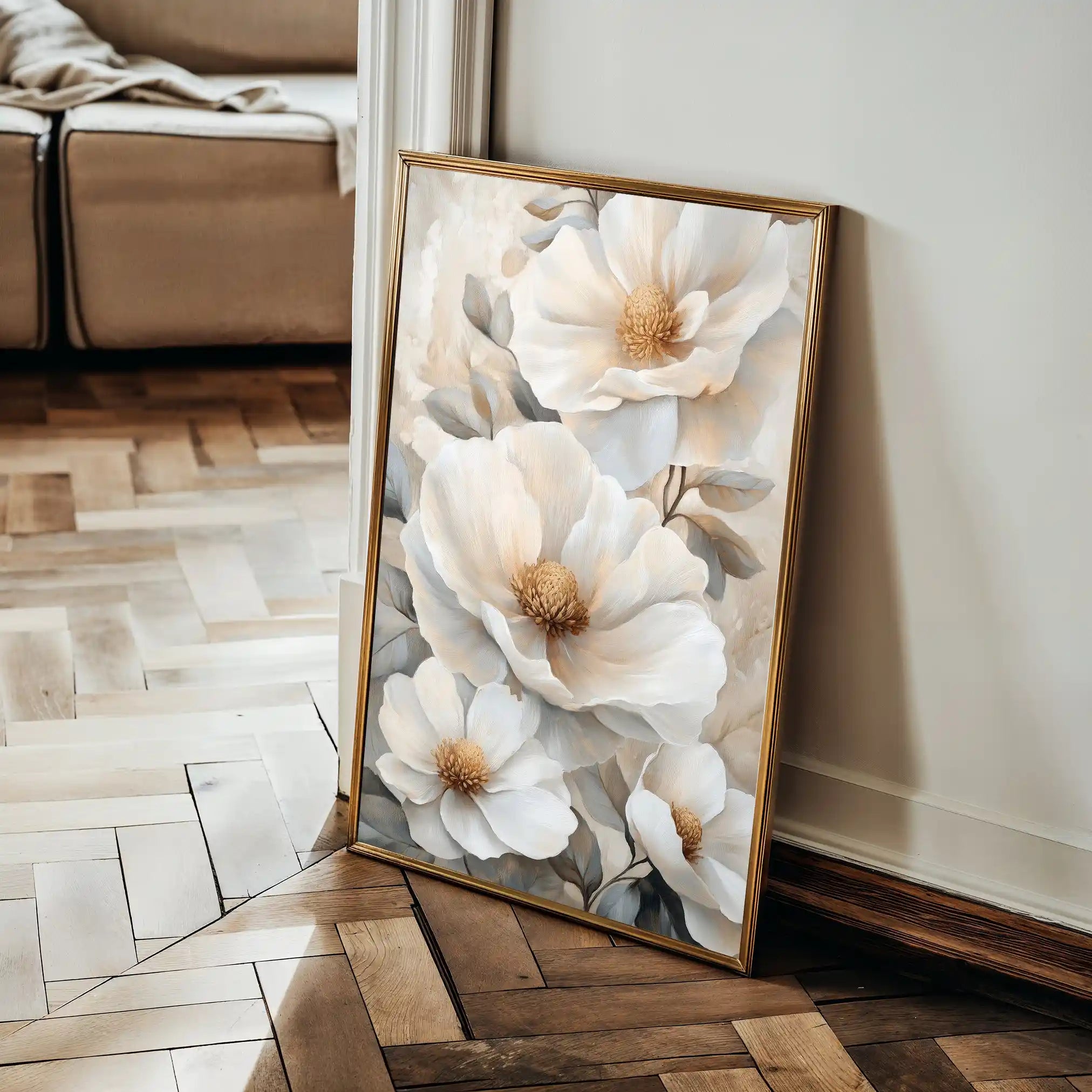 Floral Canvas Wall Art WAD1476-F 90 x 60 cm / Stretched on hidden frame