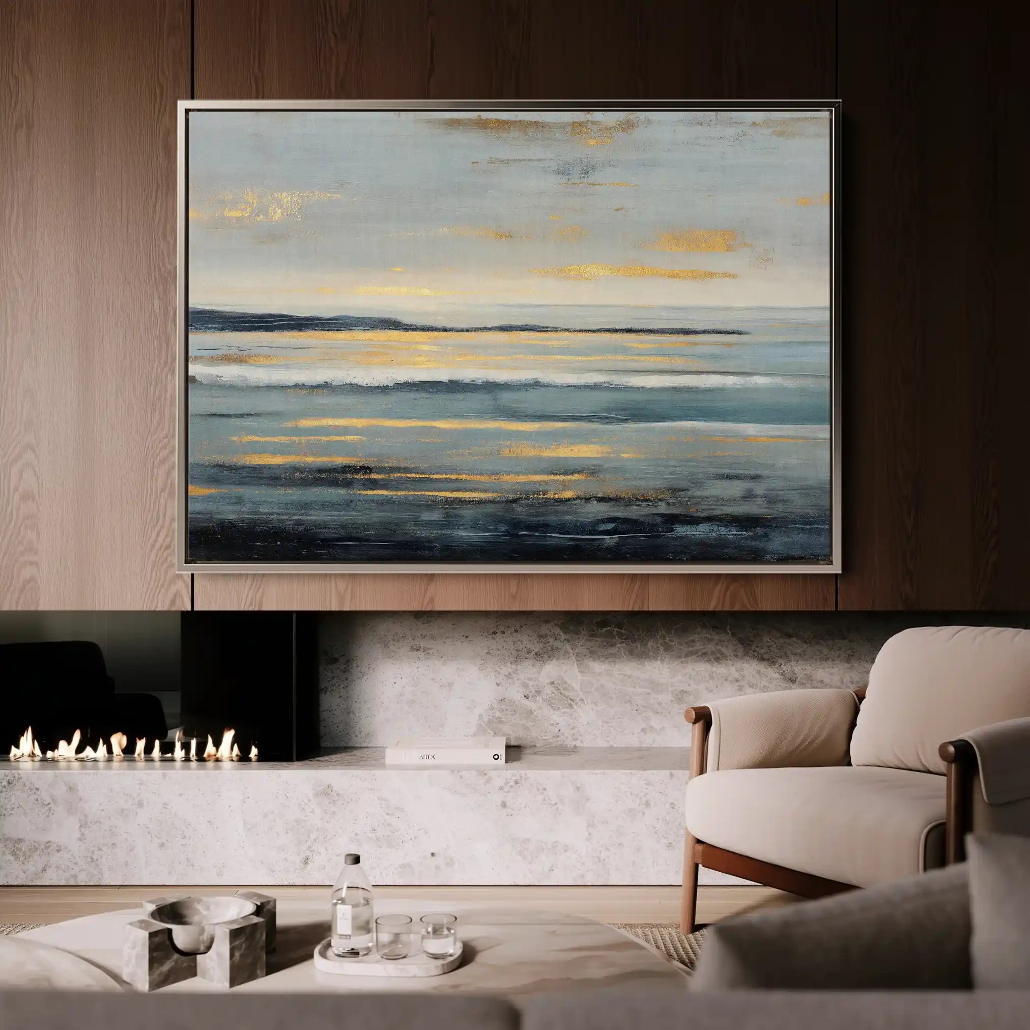 Abstract 1477 Canvas Art 60 x 40 cm / Stretched on hidden frame