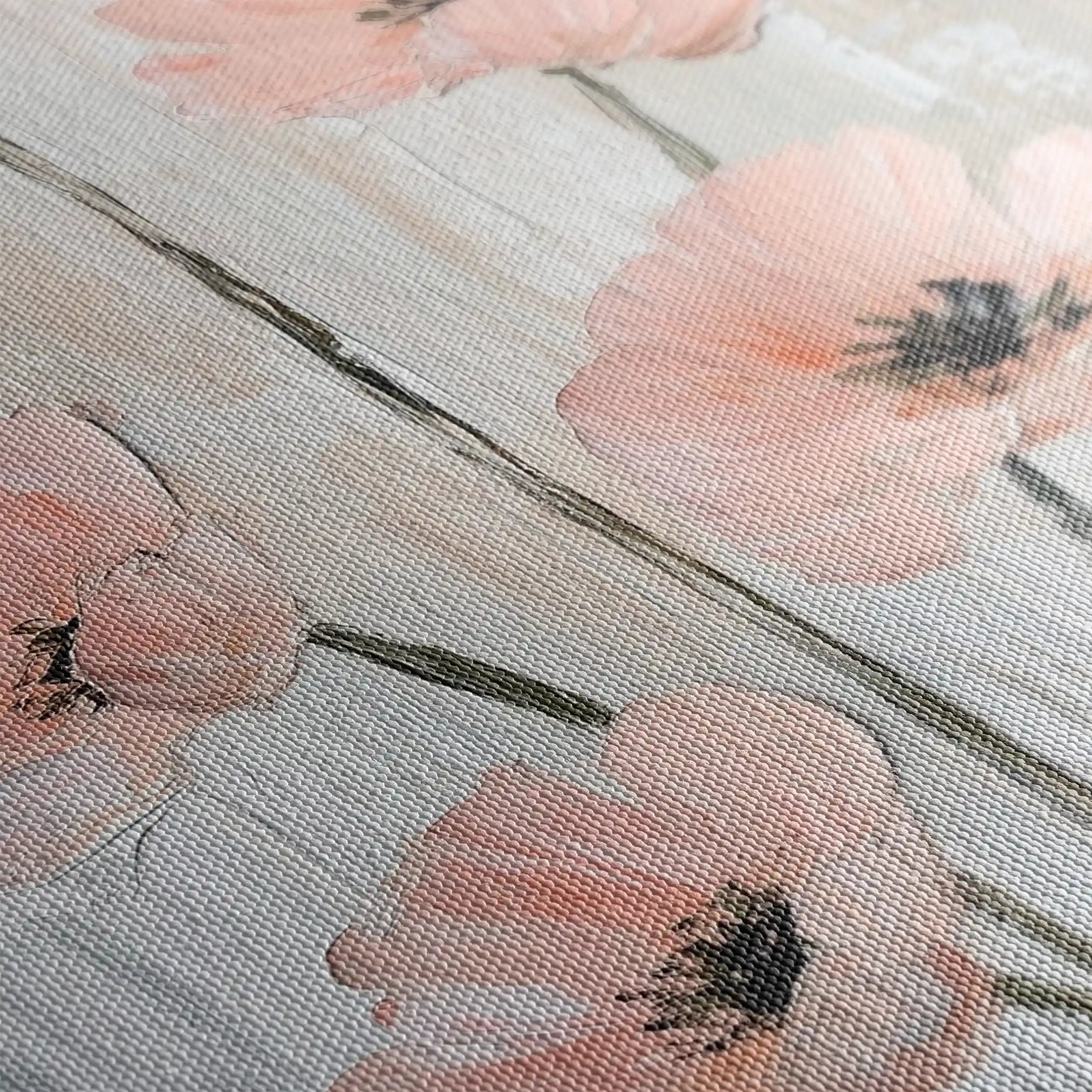 Floral Canvas Wall Art WAD1477-F 90 x 60 cm / Stretched on hidden frame