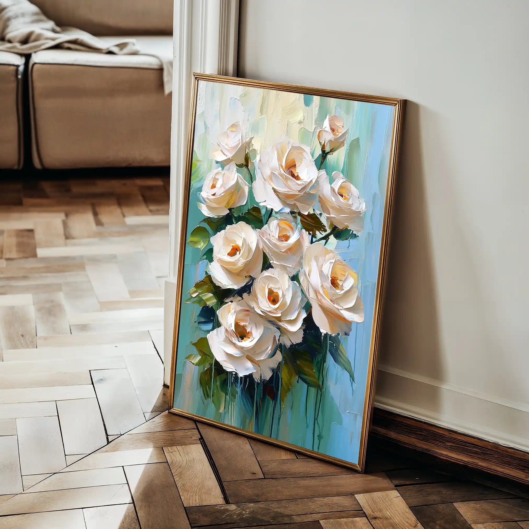 Floral Canvas Wall Art WAD1479-F 90 x 60 cm / Stretched on hidden frame