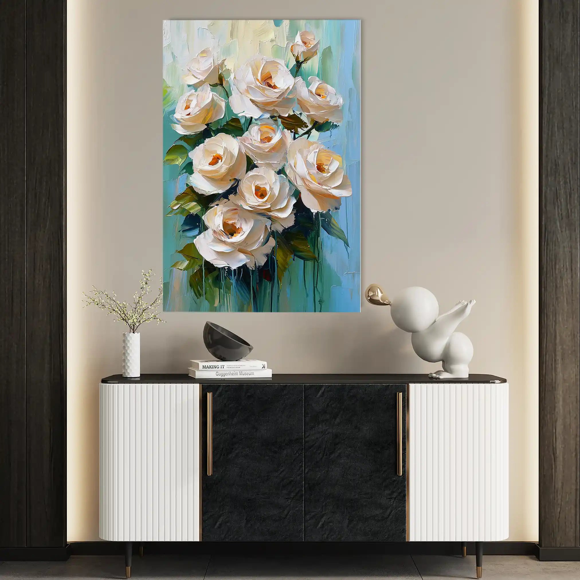 Floral Canvas Wall Art WAD1479-F 90 x 60 cm / Stretched on hidden frame