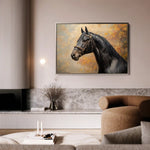 Horses 148 Canvas Art 90 x 60 cm / Stretched on hidden frame