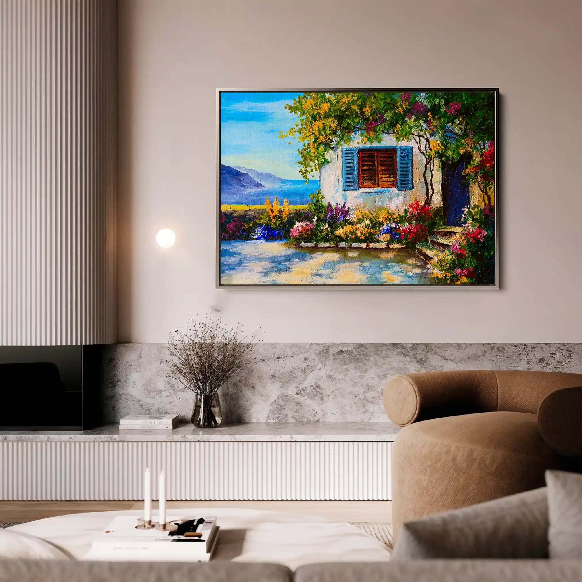 Landscape 148 Canvas Art 90 x 60 cm / Stretched on hidden frame
