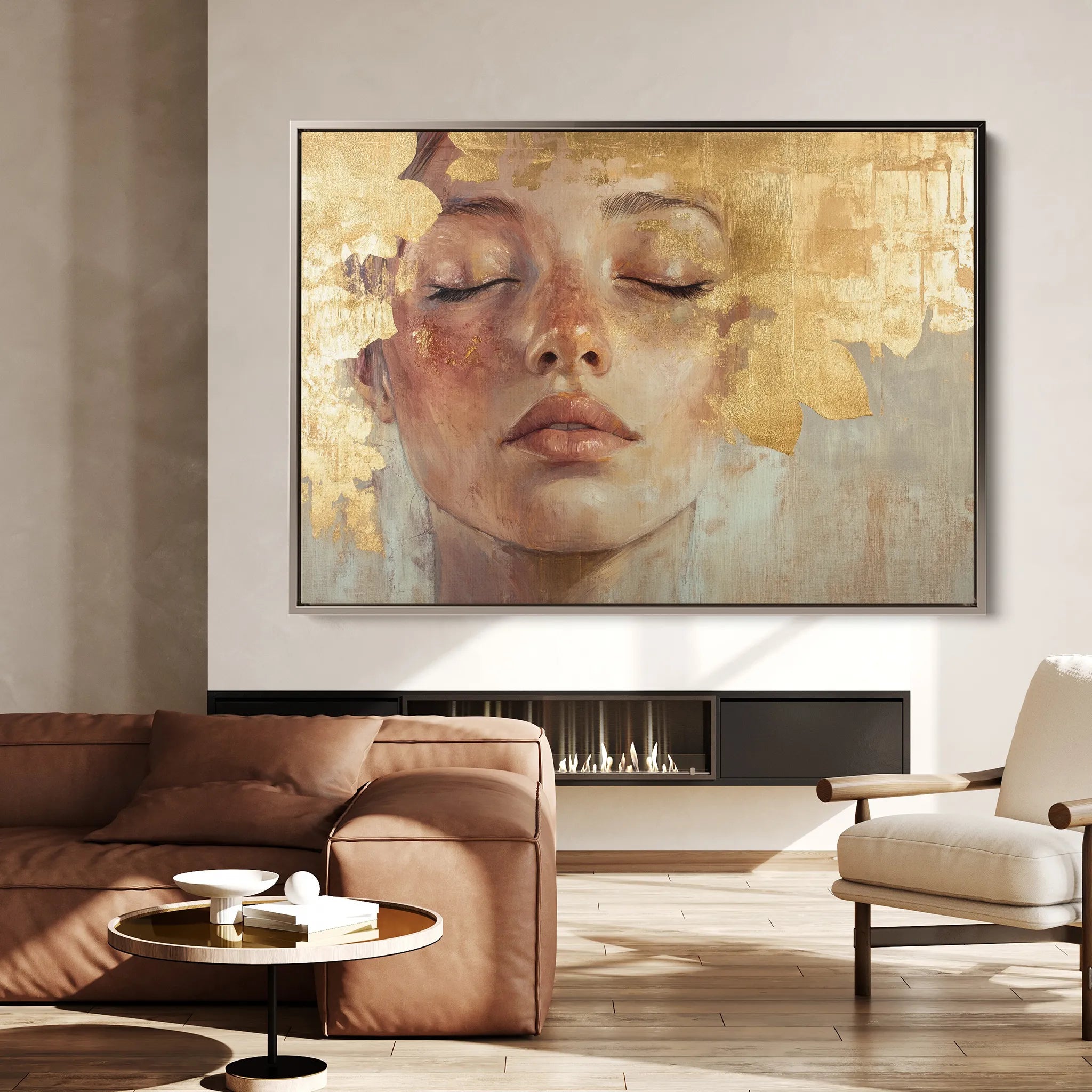 Portrait Canvas Wall Art WAD148-P 90 x 60 cm / Stretched on hidden frame