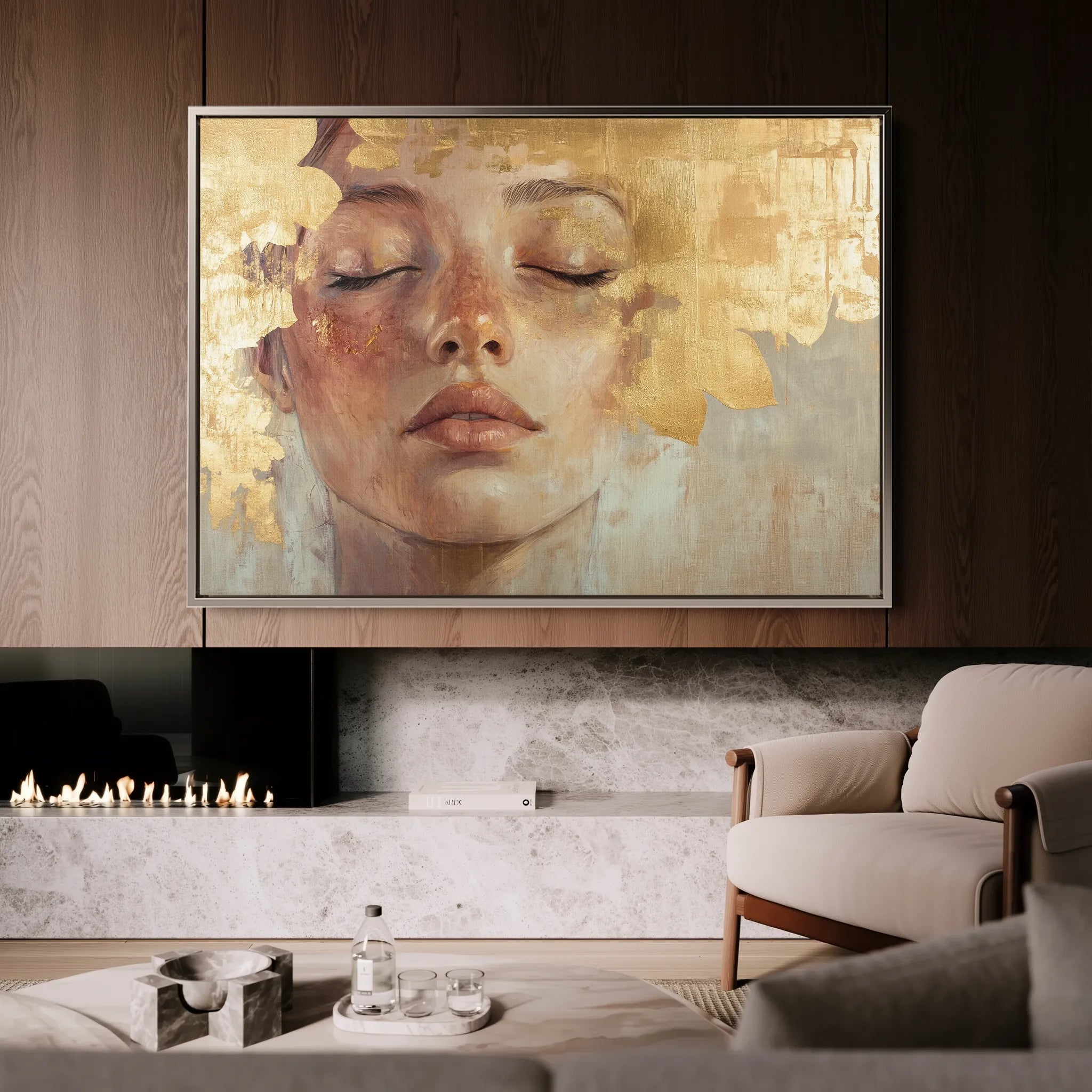 Portrait Canvas Wall Art WAD148-P 90 x 60 cm / Stretched on hidden frame