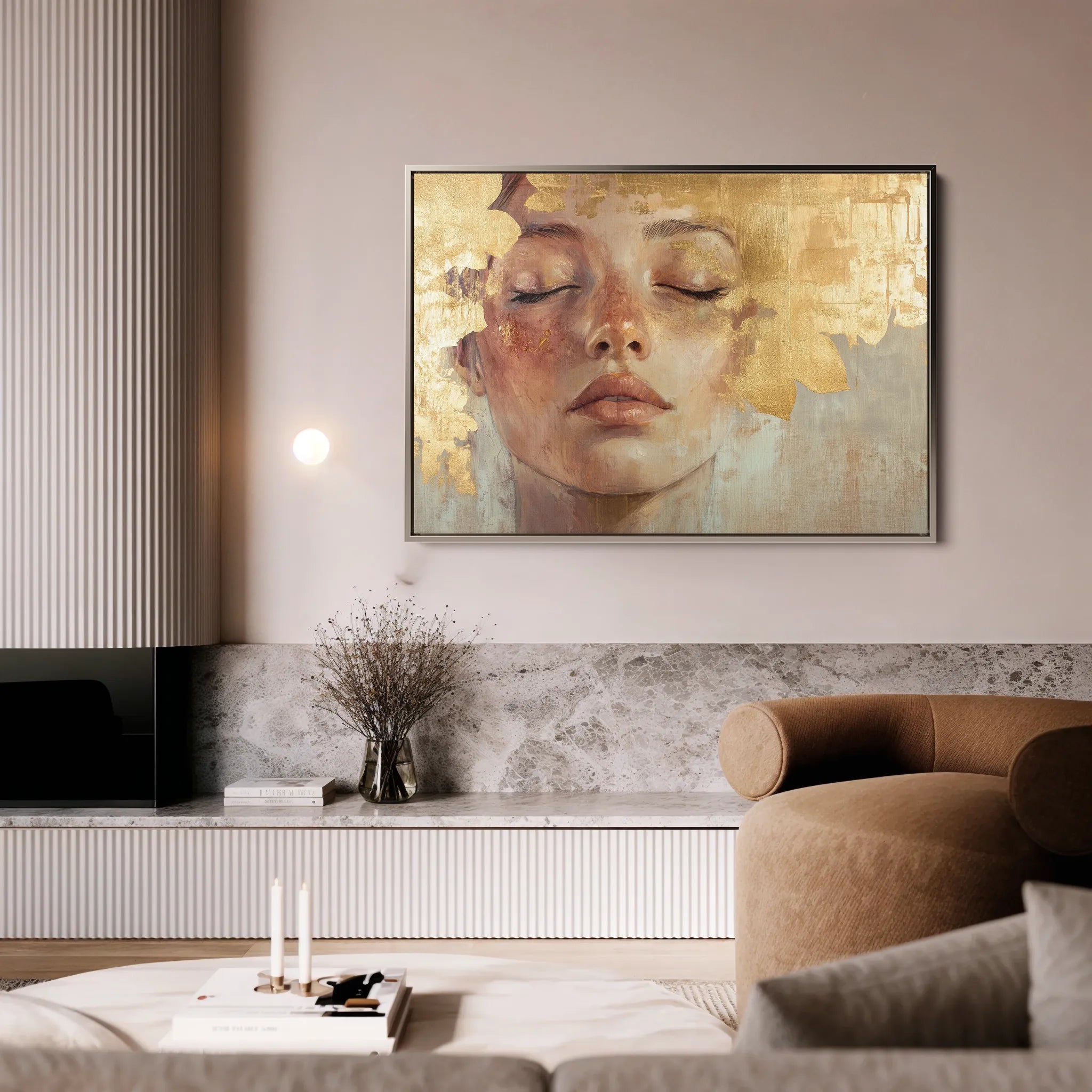 Portrait Canvas Wall Art WAD148-P 90 x 60 cm / Stretched on hidden frame