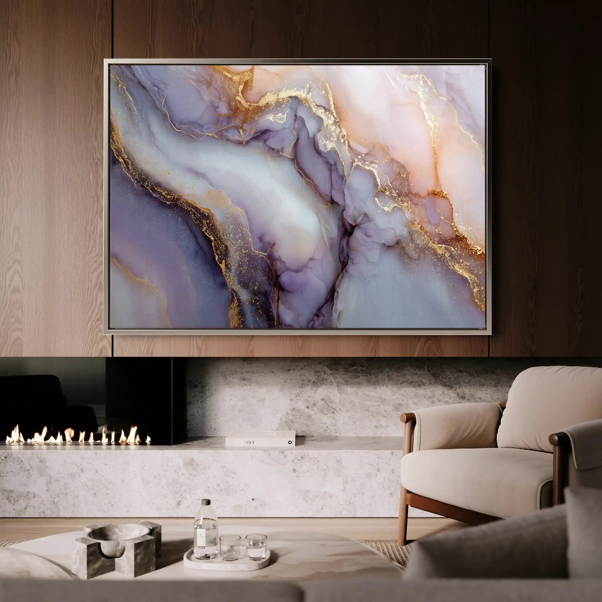 Abstract 1481 Canvas Art 60 x 40 cm / Stretched on hidden frame
