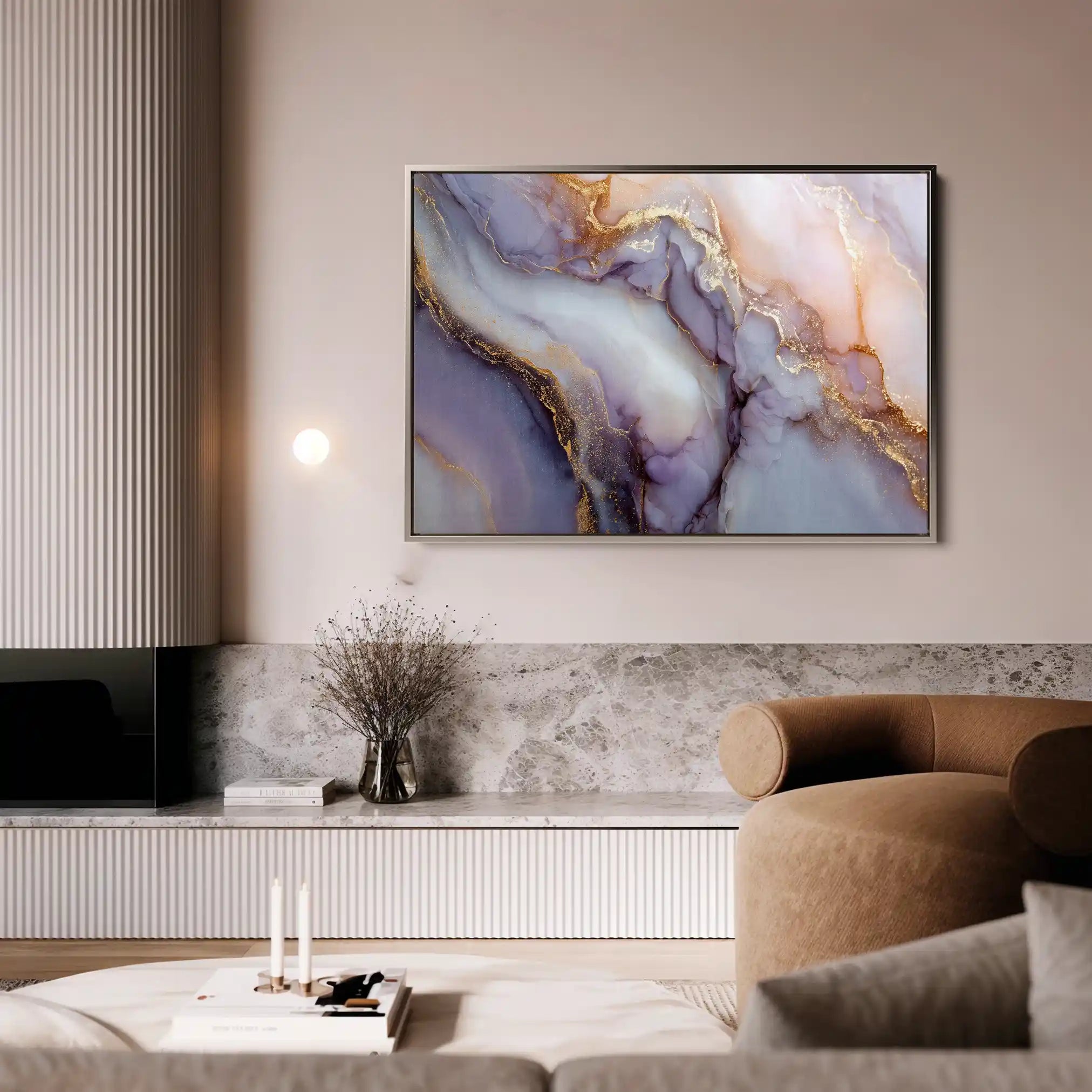 Abstract 1481 Canvas Art 60 x 40 cm / Stretched on hidden frame