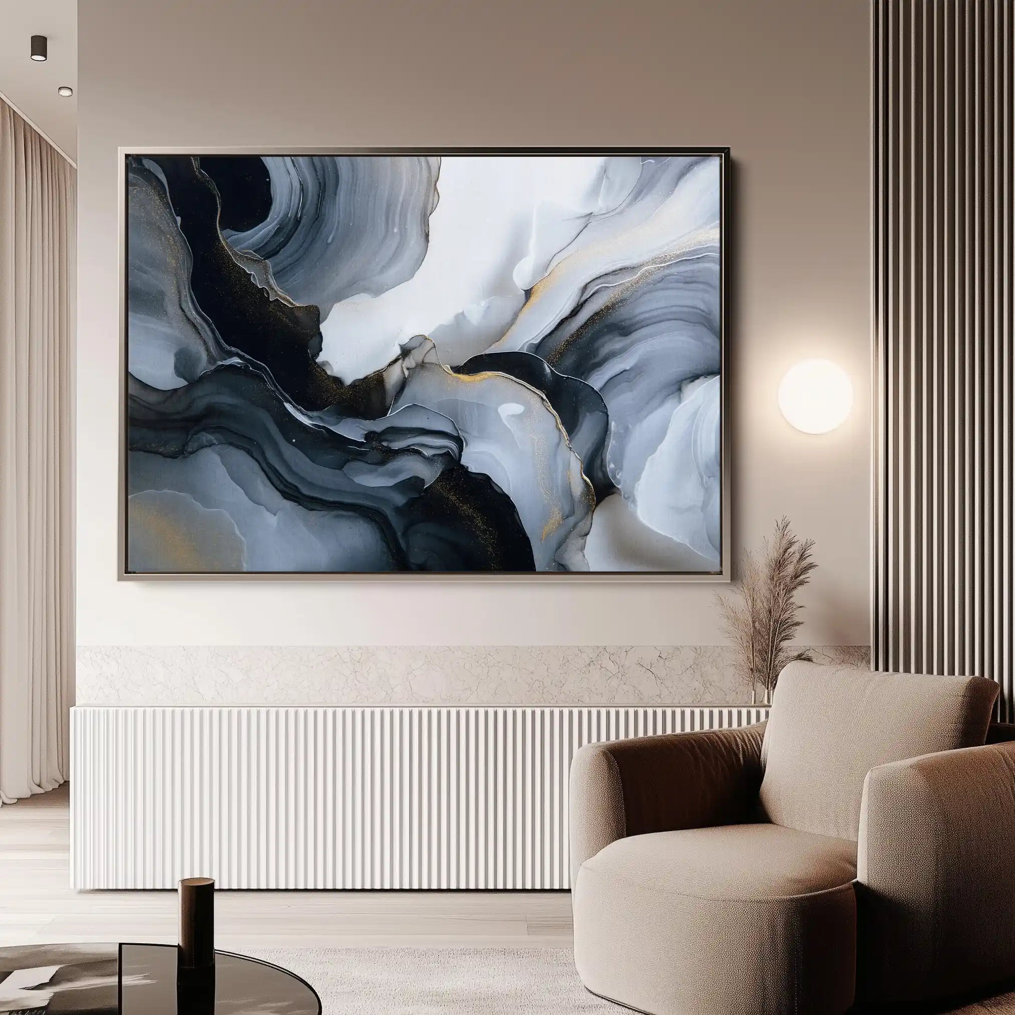 Abstract 1482 Canvas Art 60 x 40 cm / Stretched on hidden frame