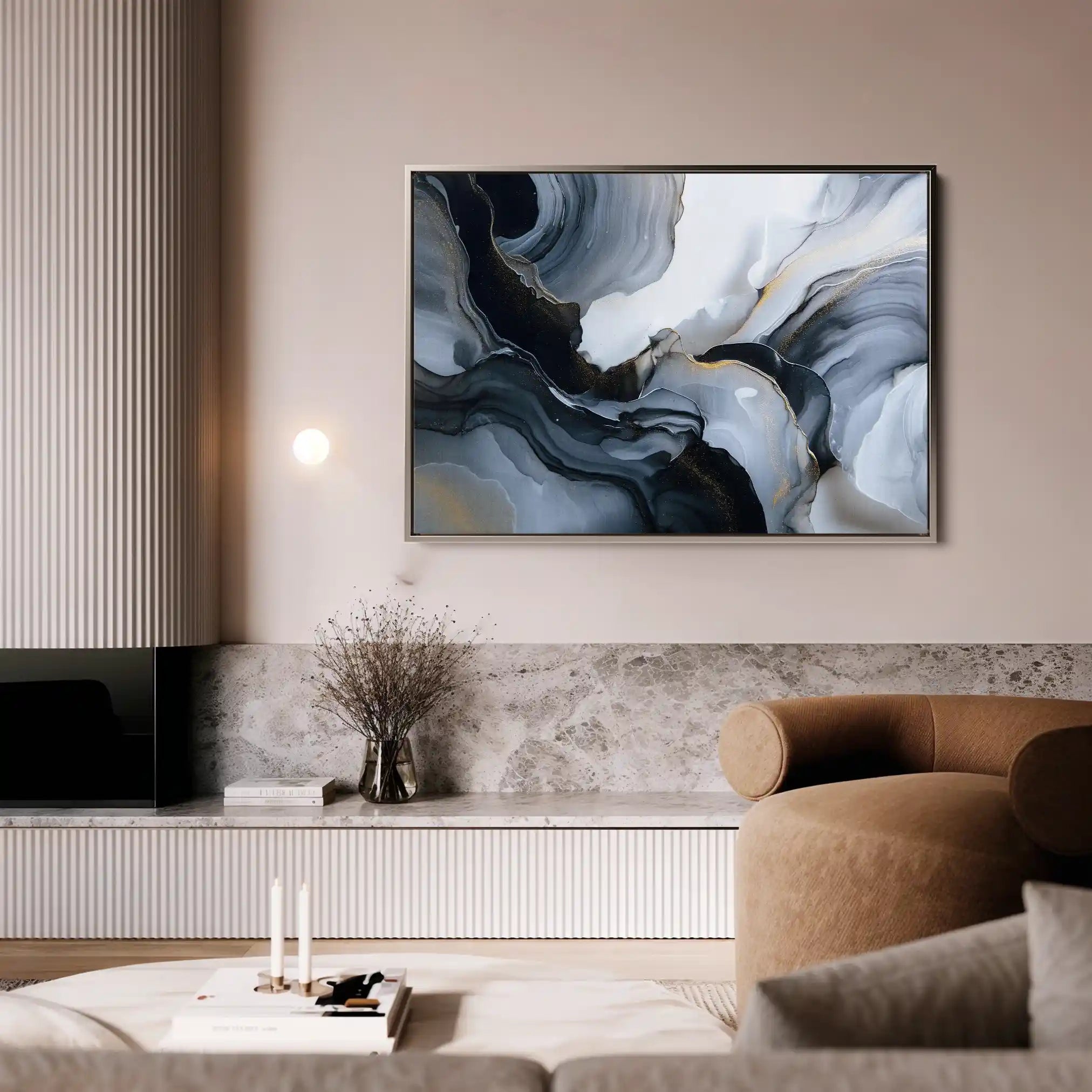 Abstract 1482 Canvas Art 60 x 40 cm / Stretched on hidden frame