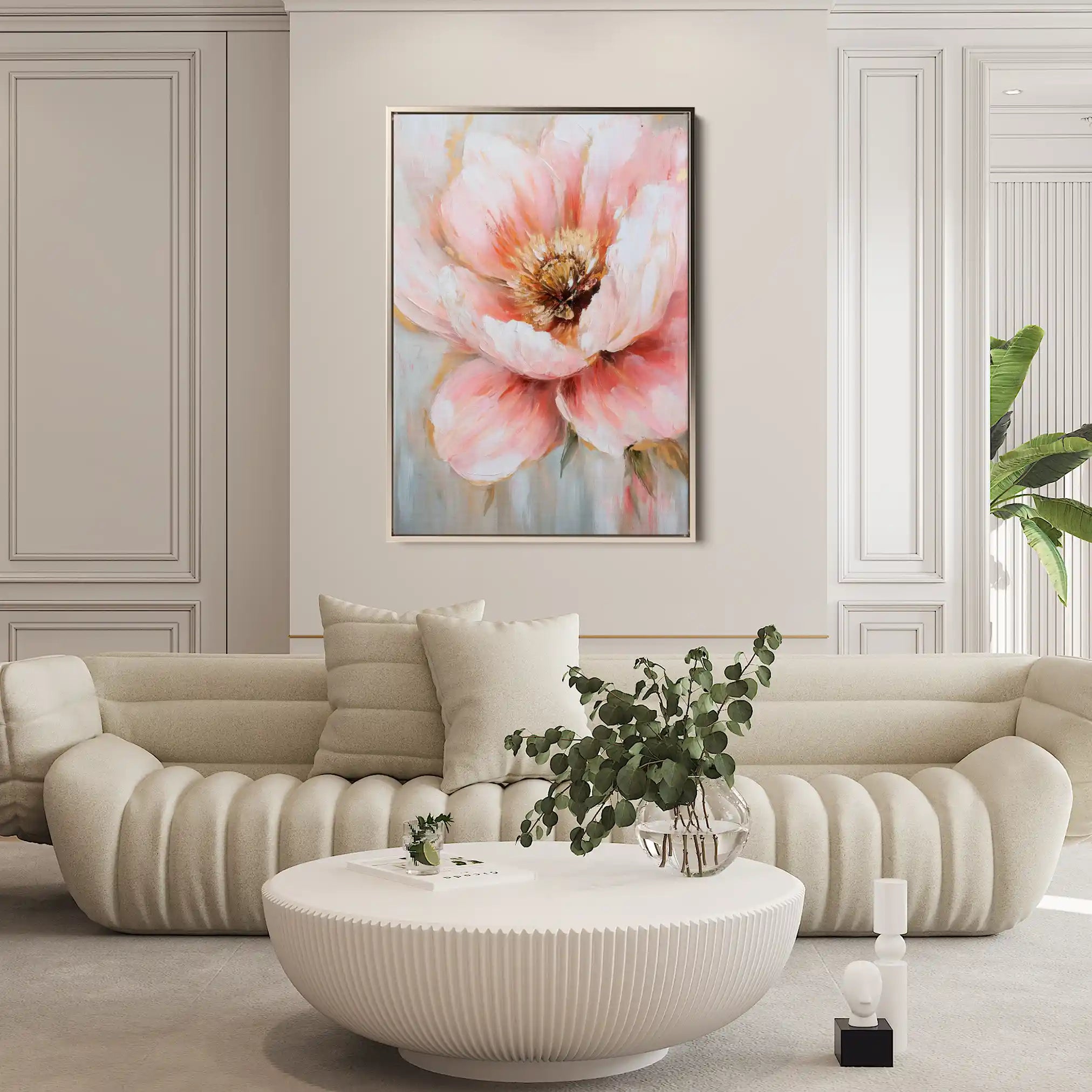 Floral Canvas Wall Art WAD1482-F 90 x 60 cm / Stretched on hidden frame