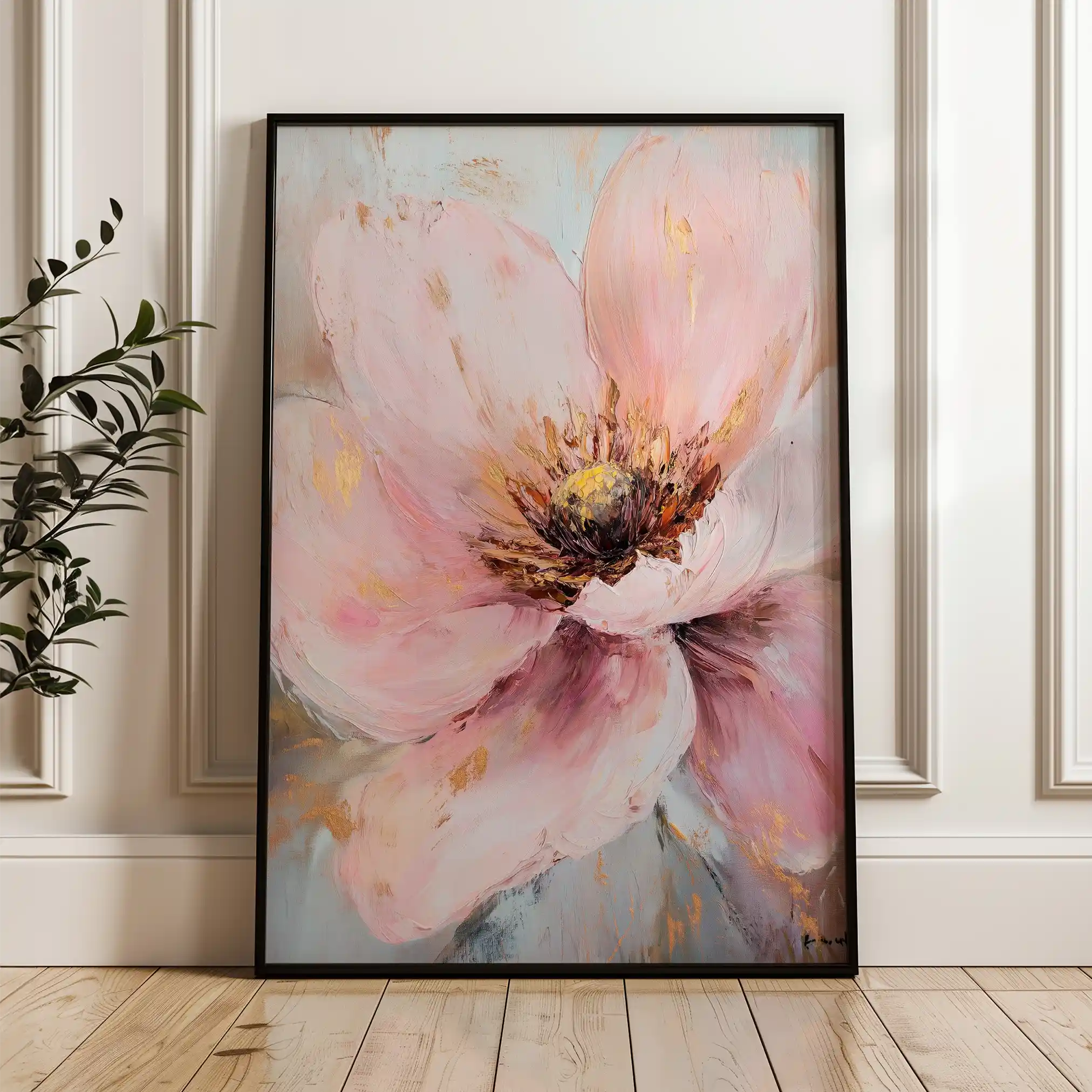 Floral Canvas Wall Art WAD1483-F 90 x 60 cm / Stretched on hidden frame