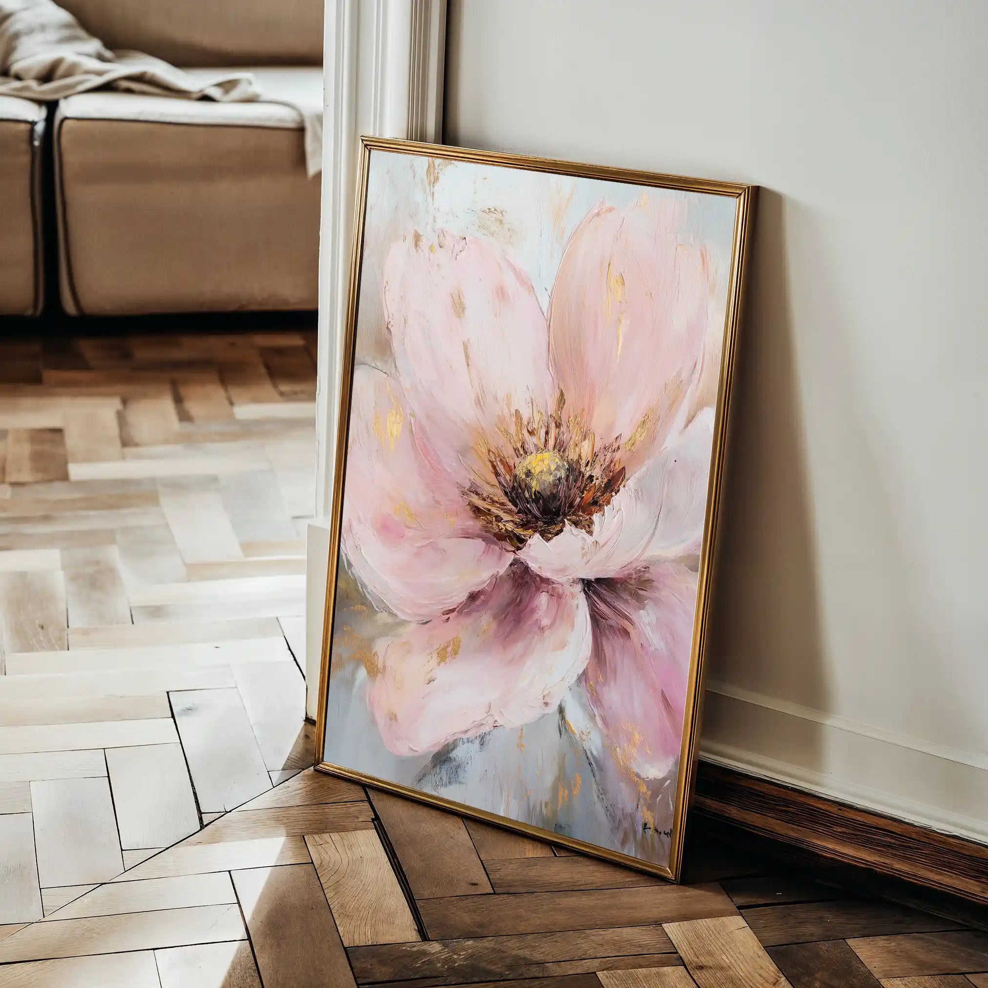 Floral Canvas Wall Art WAD1483-F 90 x 60 cm / Stretched on hidden frame