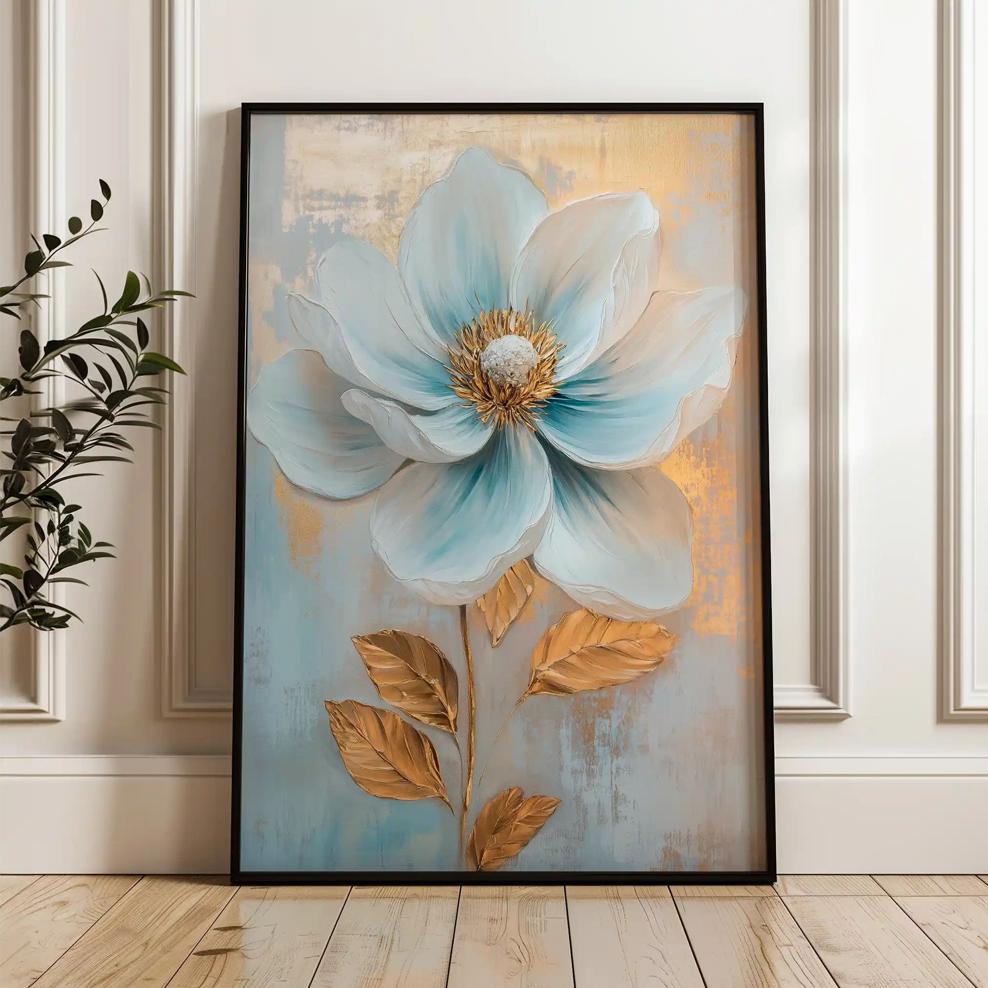 Floral Canvas Wall Art WAD1484-F 90 x 60 cm / Stretched on hidden frame