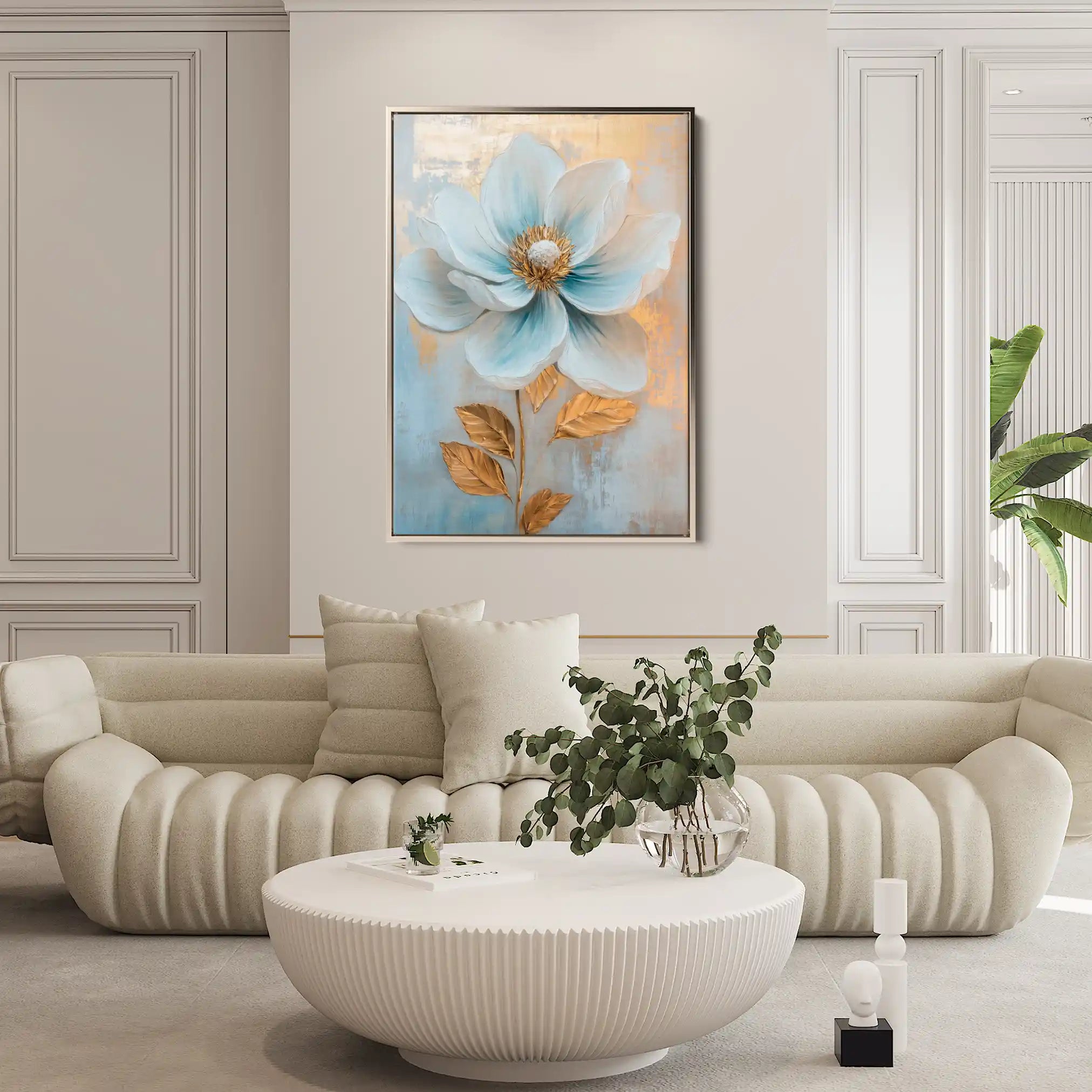 Floral Canvas Wall Art WAD1484-F 90 x 60 cm / Stretched on hidden frame